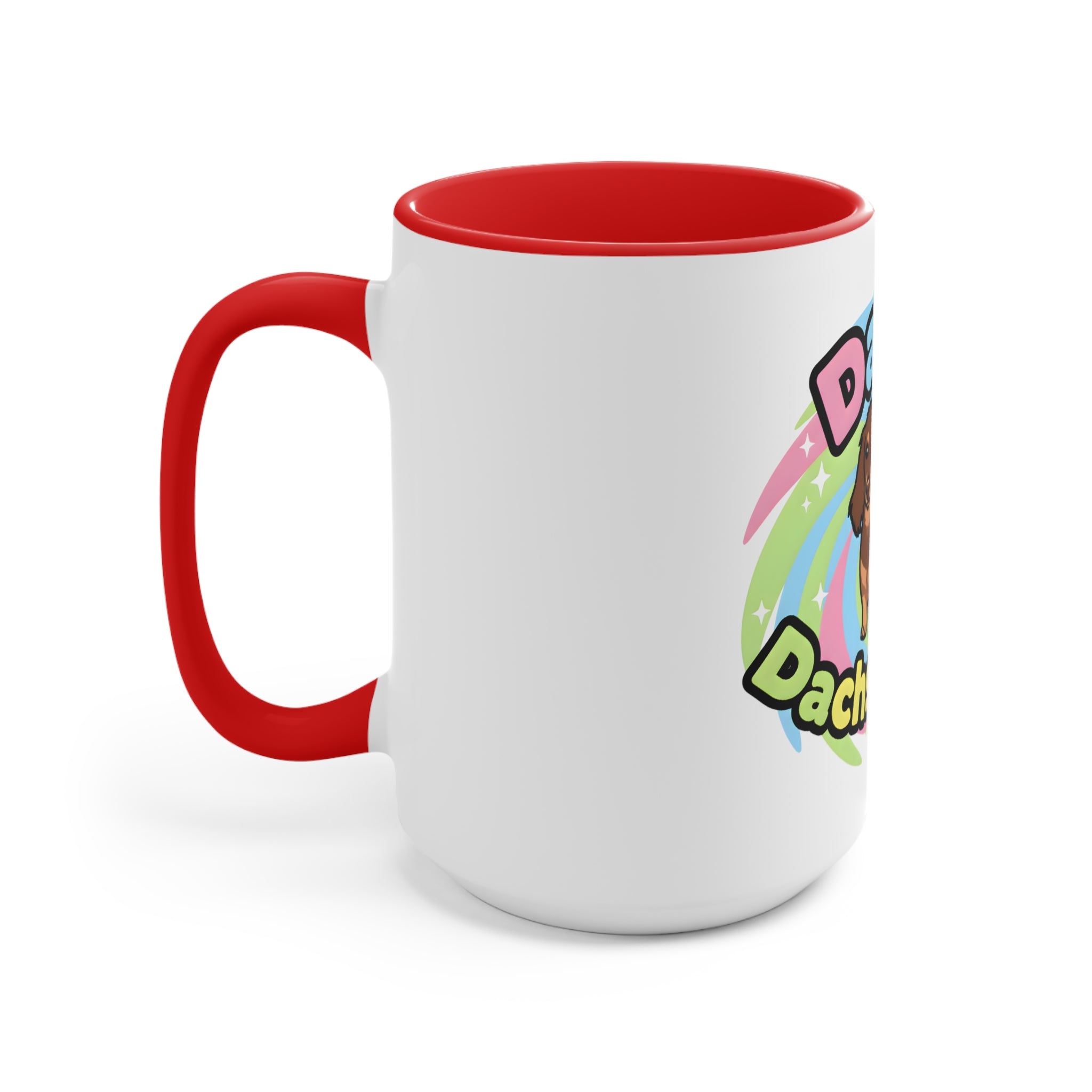 Daisy the Famous Dachshund Accent Mug - Colorful Pet Lover Gift