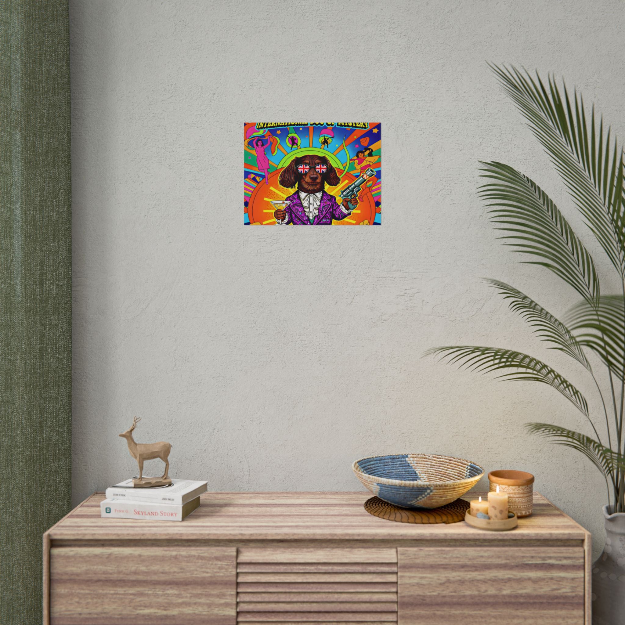 Daisy Paws Retro Dog Mystery Poster