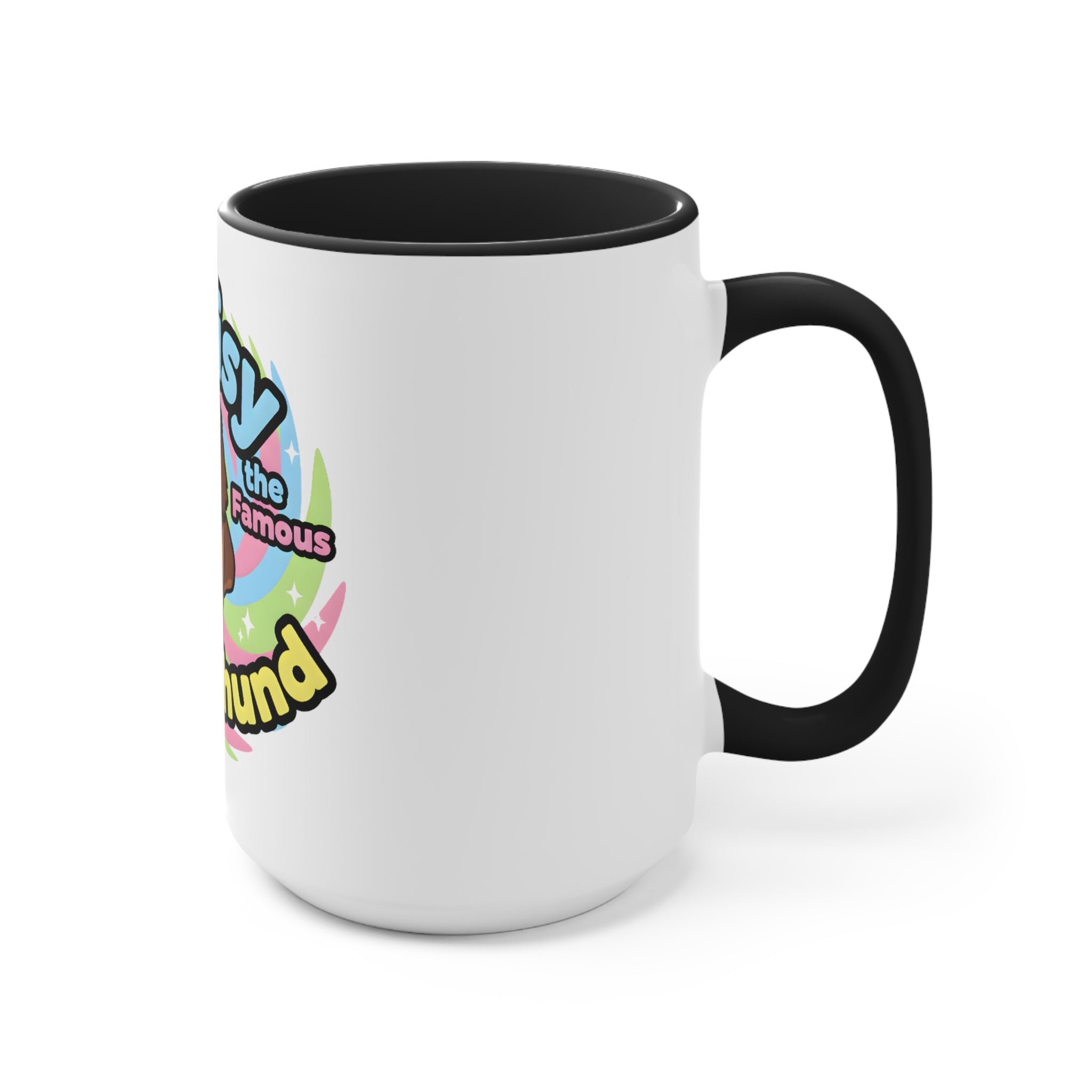 Daisy the Famous Dachshund Accent Mug - Colorful Pet Lover Gift