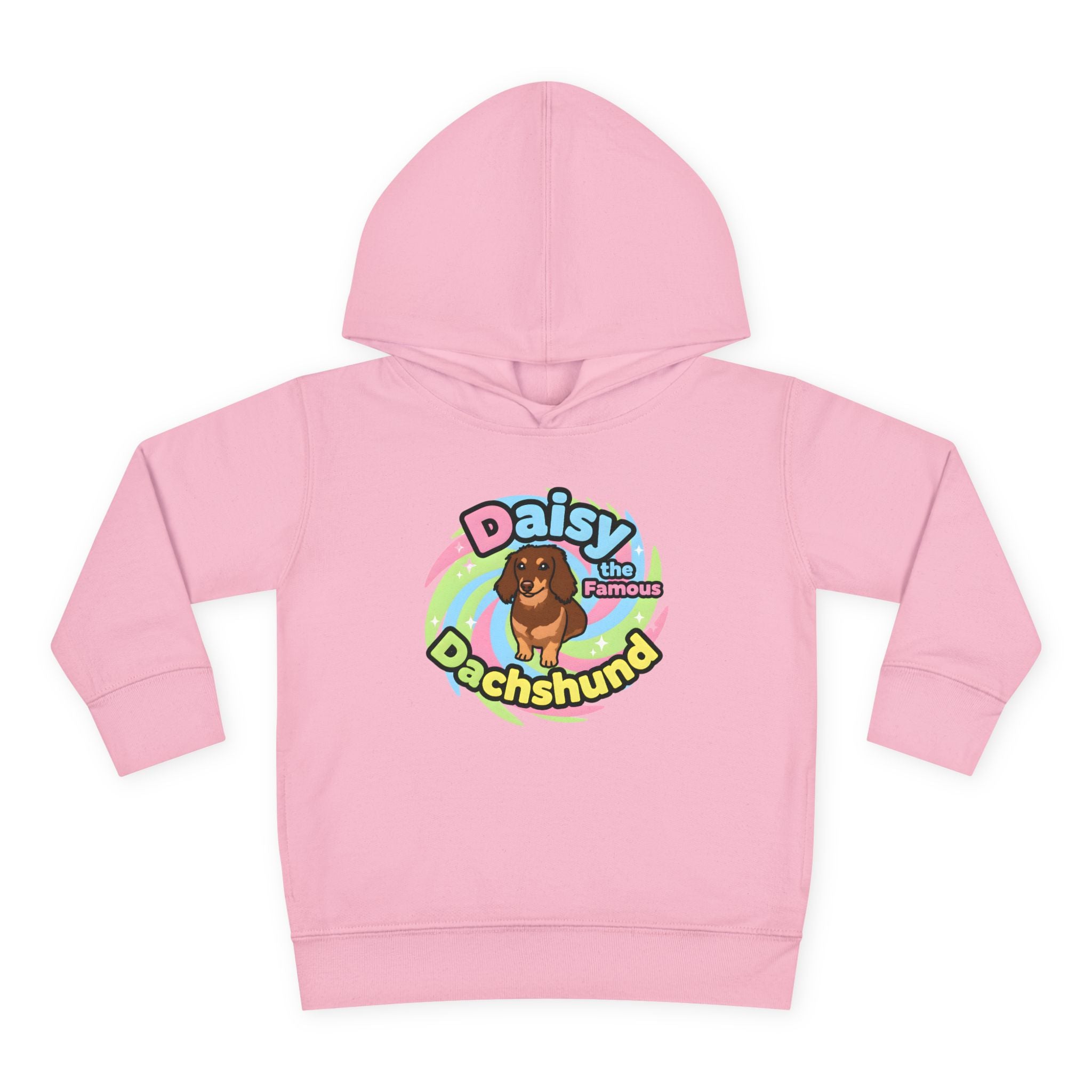 Toddler Fleece Hoodie - "Daisy the Famous Dachshund"