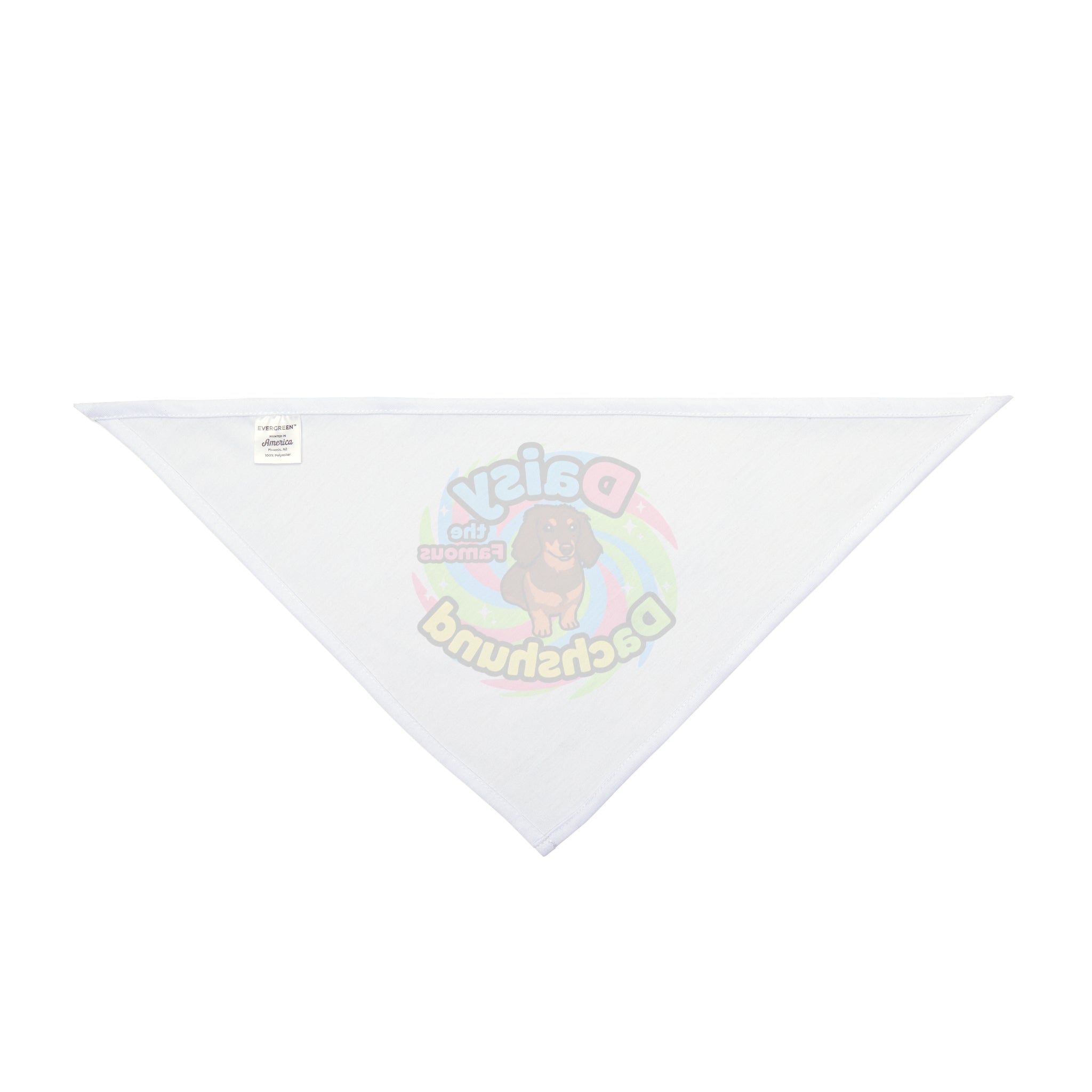 Pet Bandana of TikTok Star- 'Daisy the Famous Dachshund"