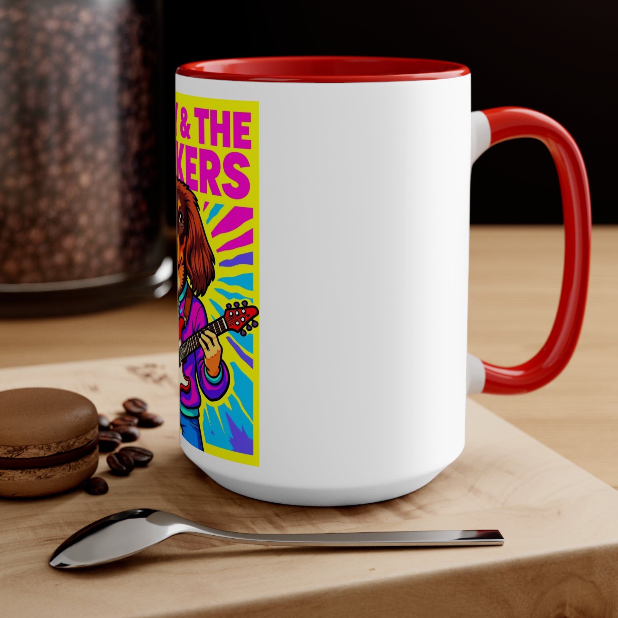 Dachshund Rock and Roll Mug - 'Daisy & The Barkers'