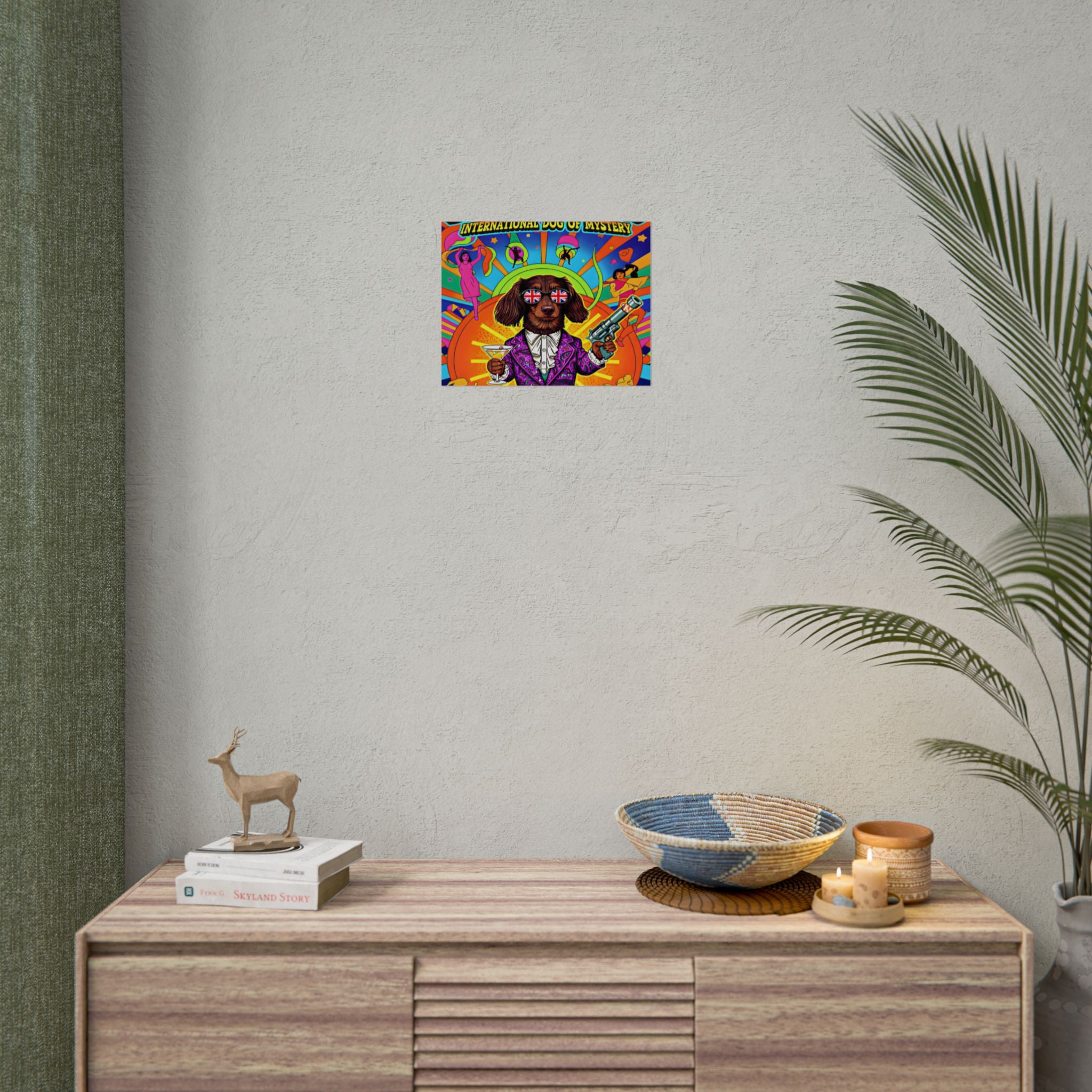 Daisy Paws Retro Dog Mystery Poster