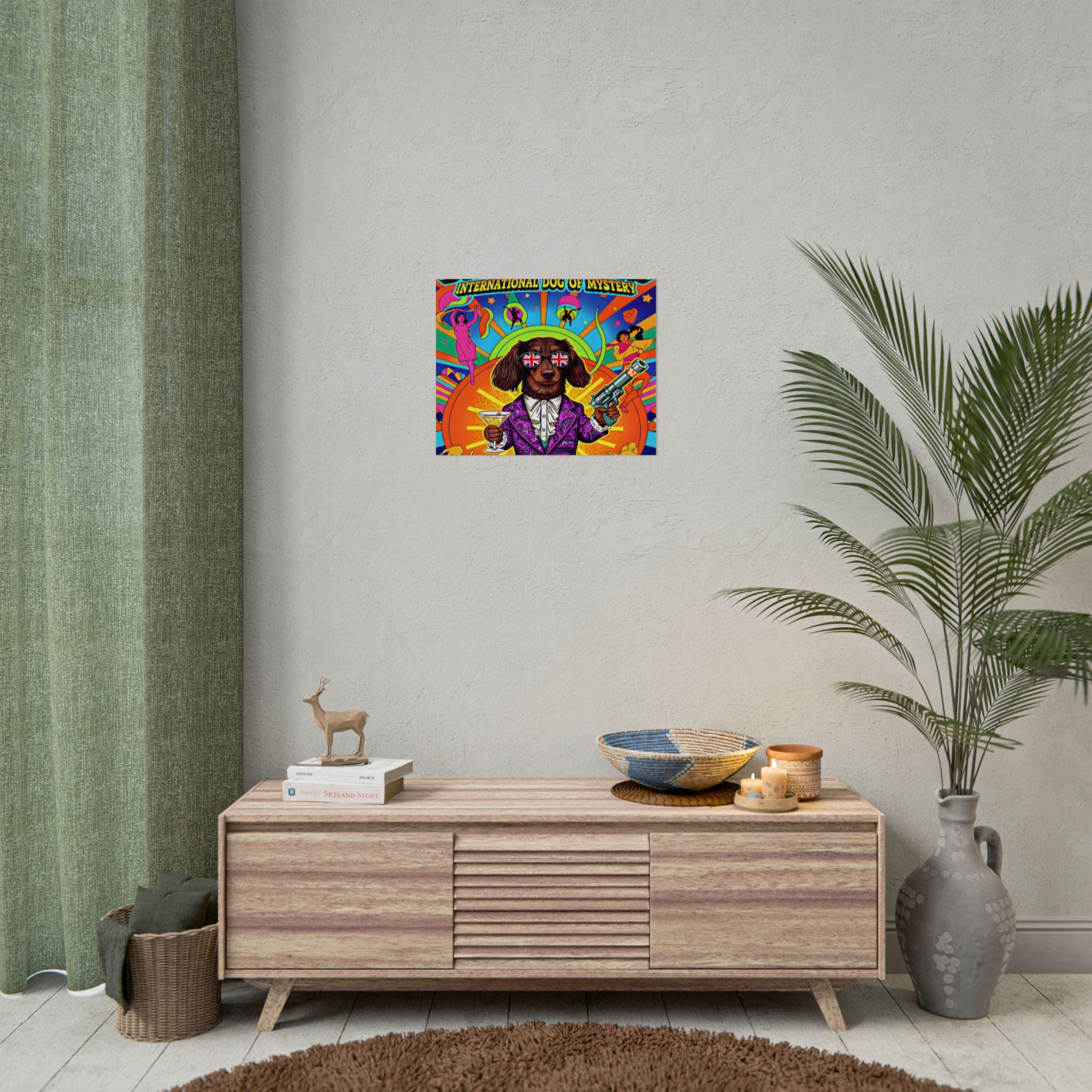 Daisy Paws Retro Dog Mystery Poster