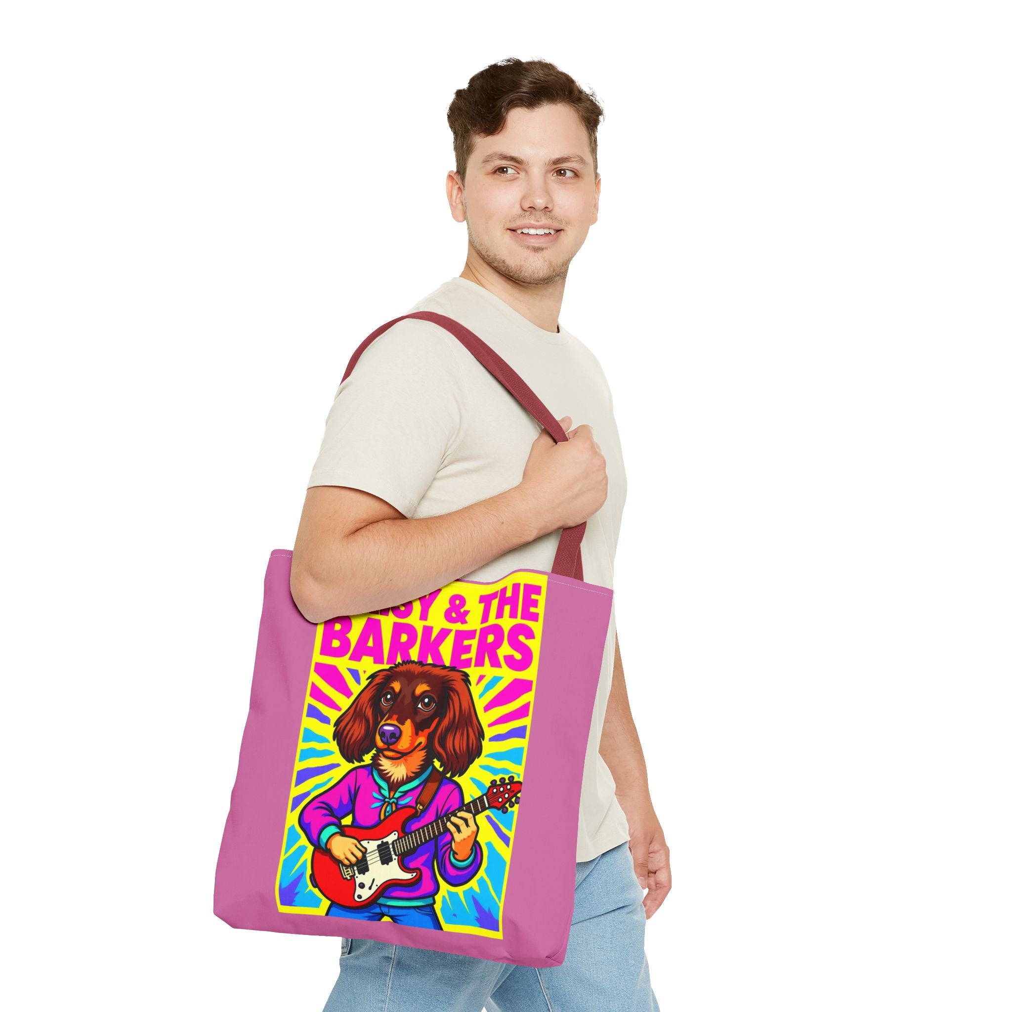 Vibrant Music-Themed Tote Bag | Fun Design for Animal Lovers & Musicians