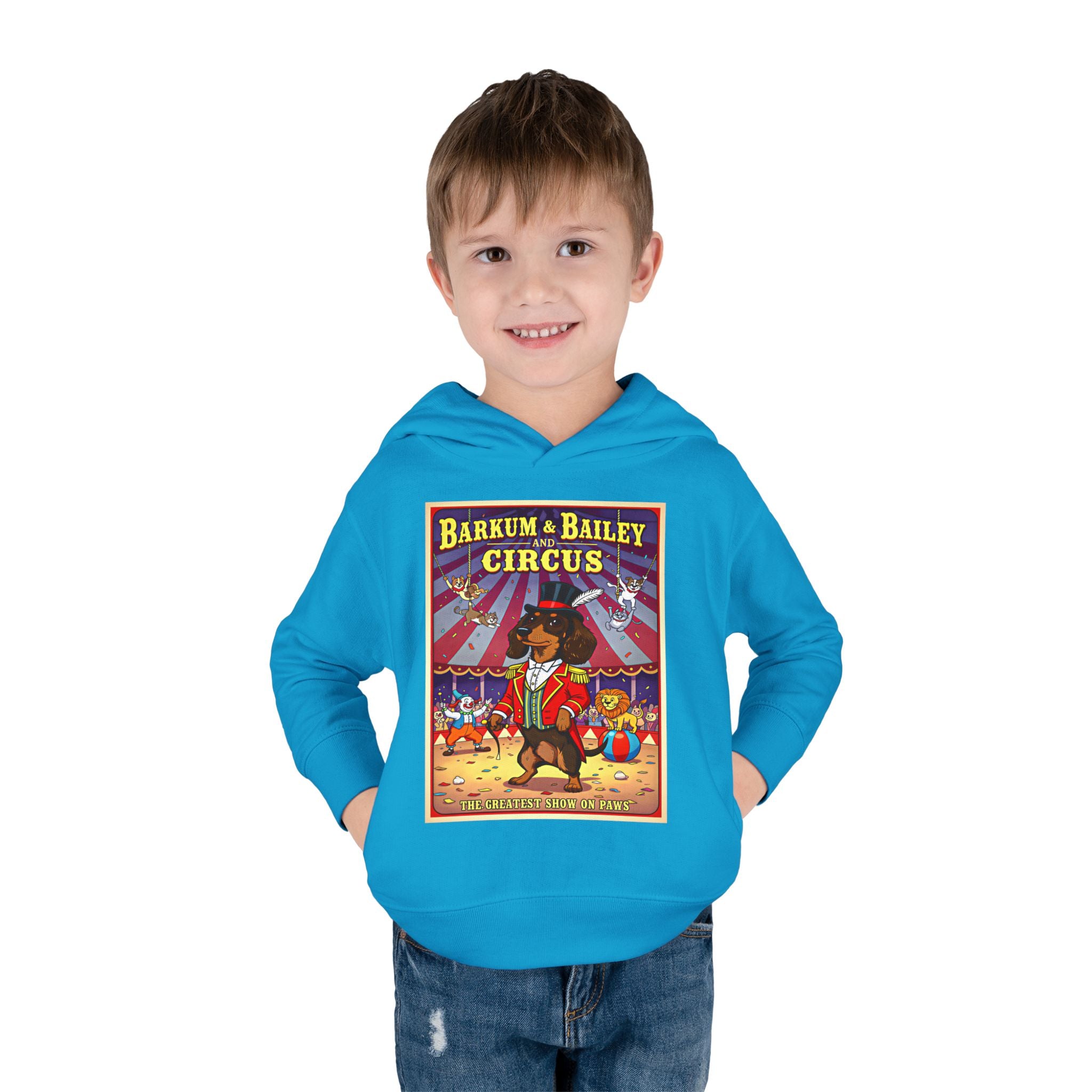 Dachshund - Barkum & Bailey Circus Toddler Fleece Hoodie