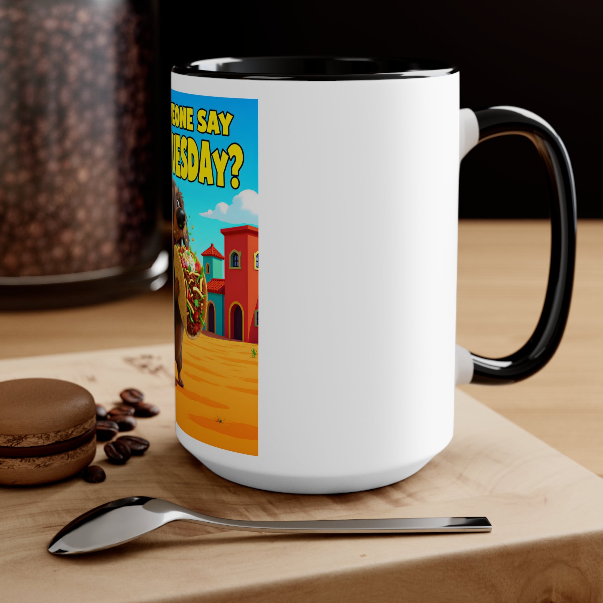 Taco Tuesday Accent Mug – Fun & Whimsical Wiener Dog Design