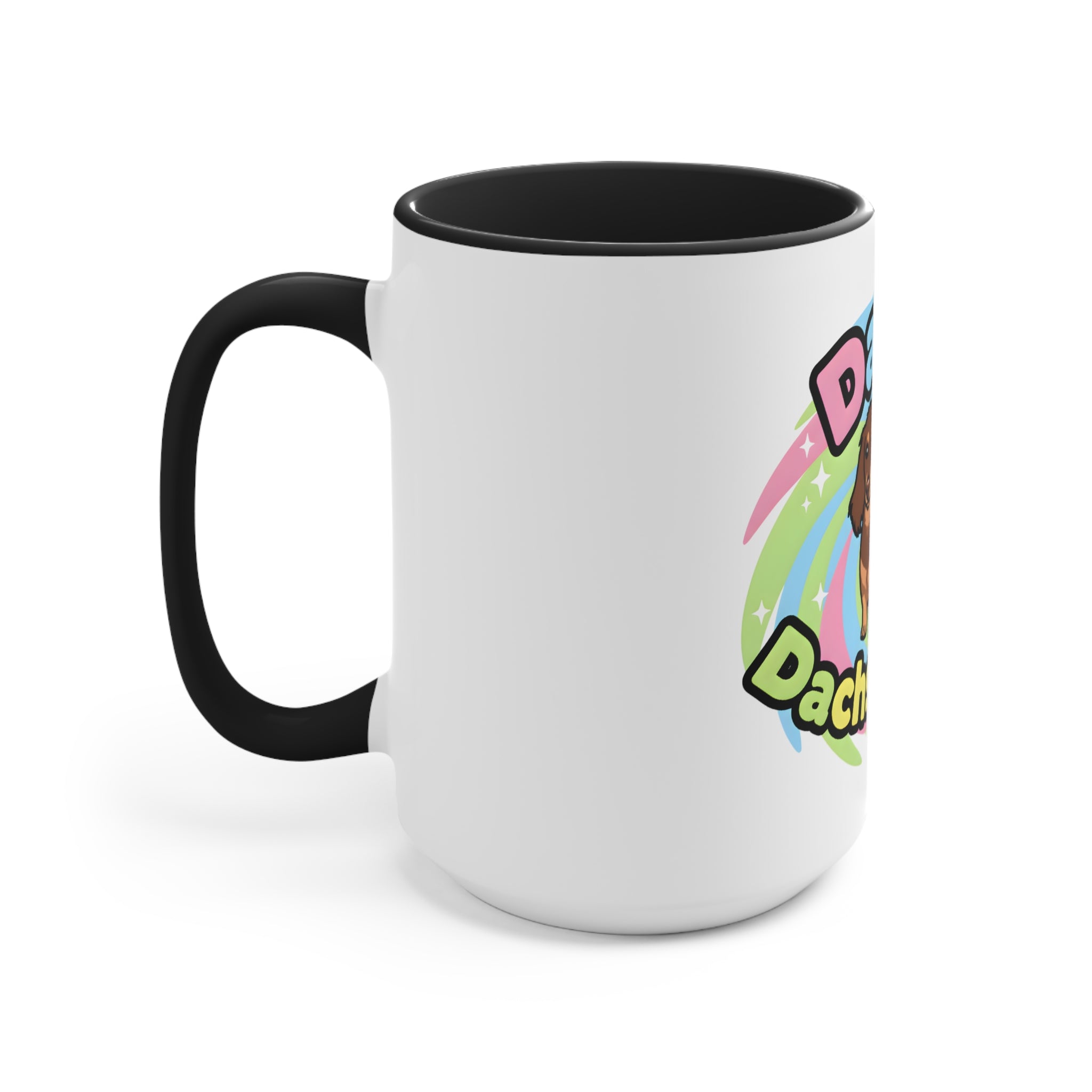 Daisy the Famous Dachshund Accent Mug - Colorful Pet Lover Gift