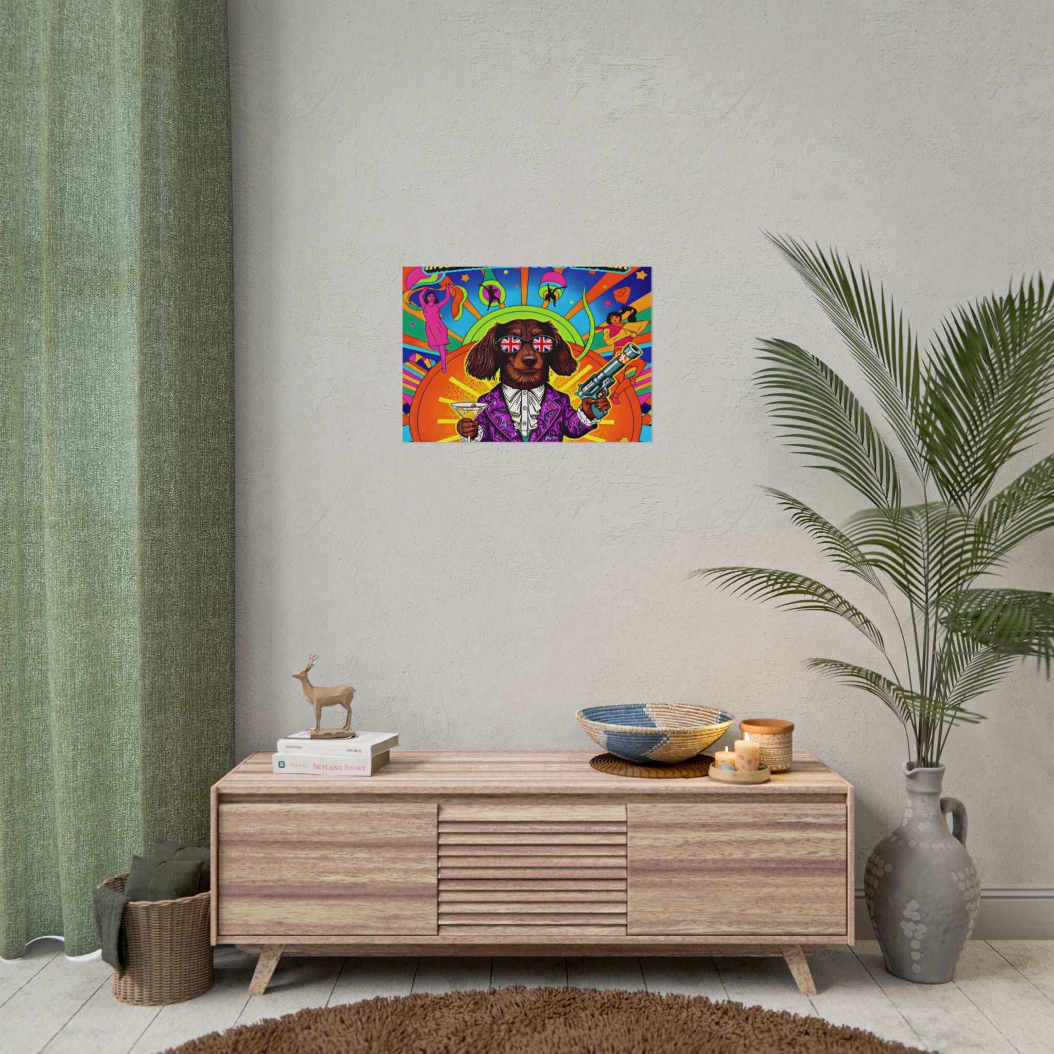 Daisy Paws Retro Dog Mystery Poster