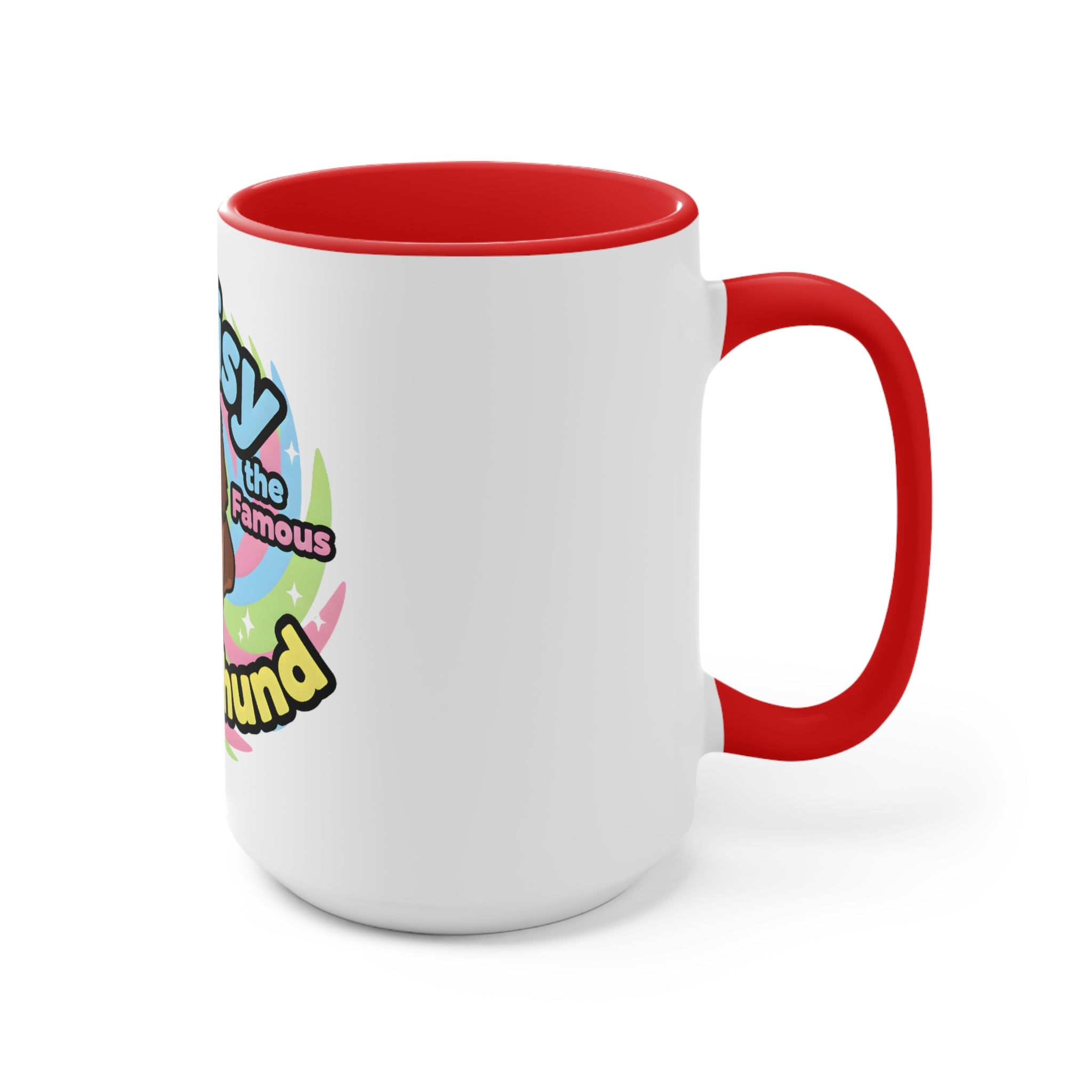 Daisy the Famous Dachshund Accent Mug - Colorful Pet Lover Gift
