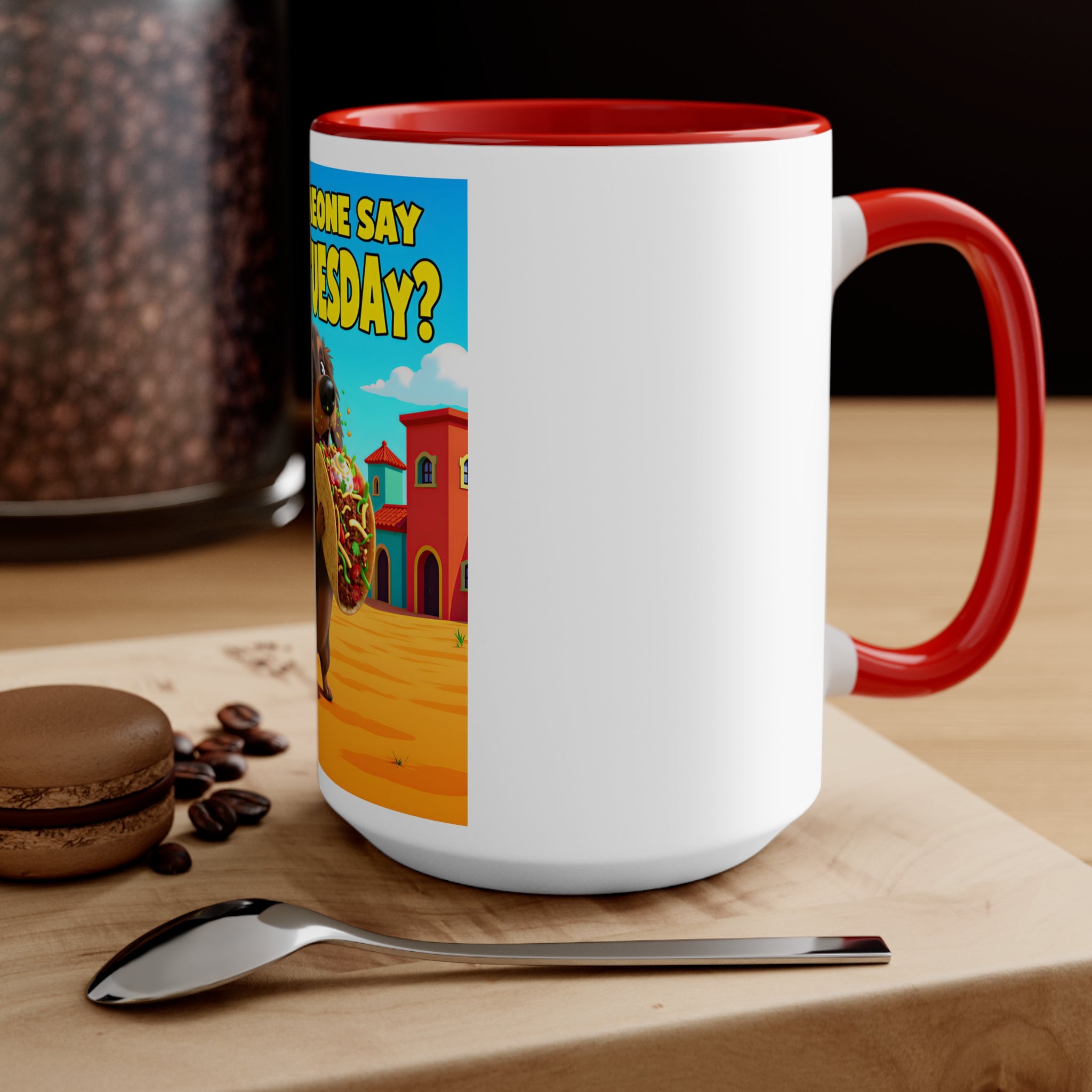 Taco Tuesday Accent Mug – Fun & Whimsical Wiener Dog Design