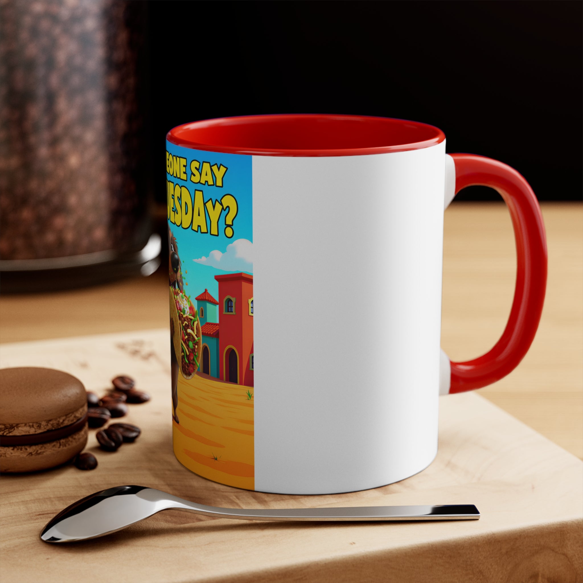 Taco Tuesday Accent Mug – Fun & Whimsical Wiener Dog Design