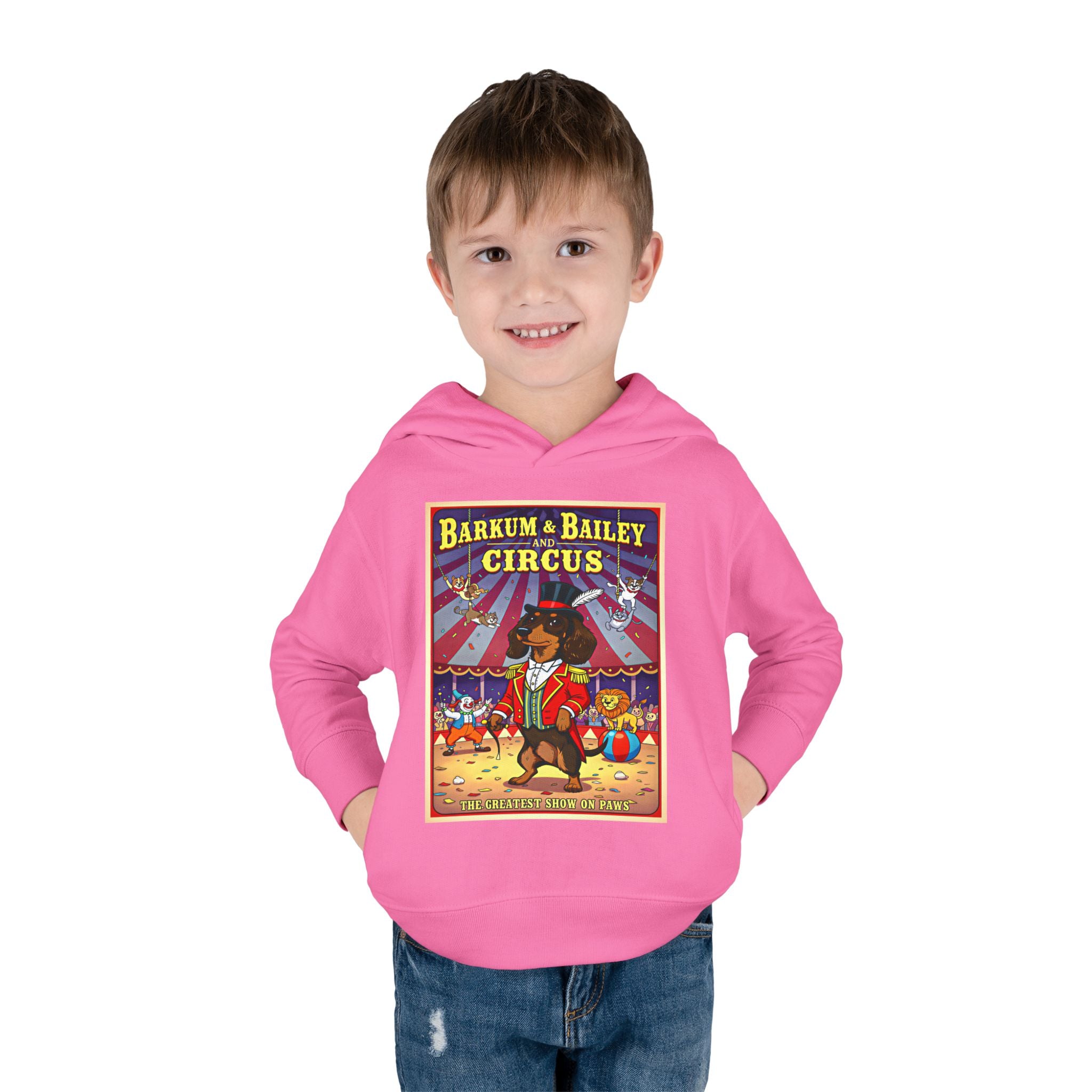 Dachshund - Barkum & Bailey Circus Toddler Fleece Hoodie