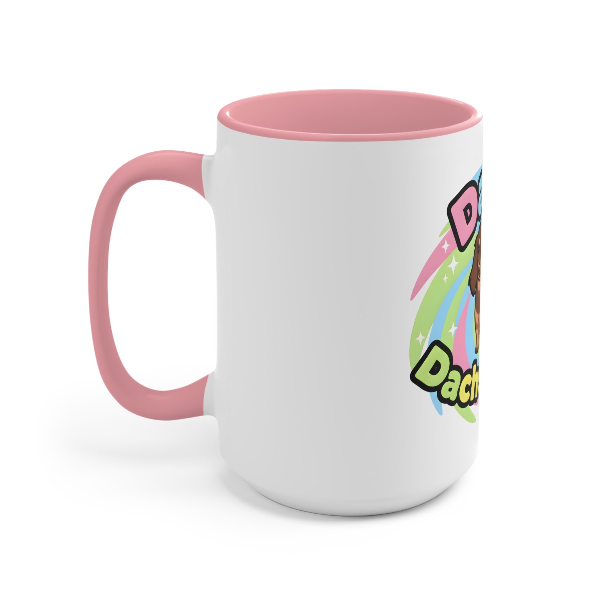 Daisy the Famous Dachshund Accent Mug - Colorful Pet Lover Gift