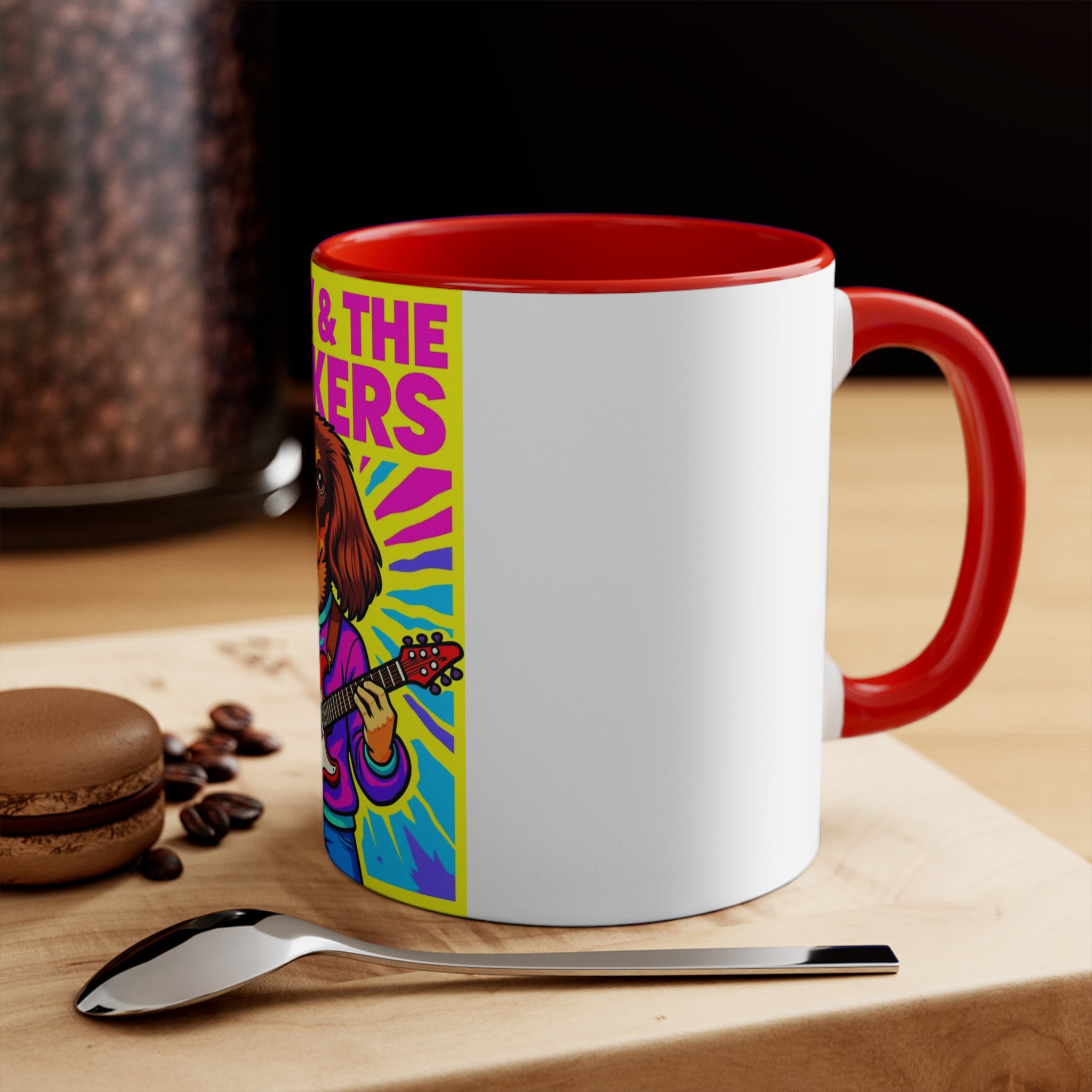 Dachshund Rock and Roll Mug - 'Daisy & The Barkers'