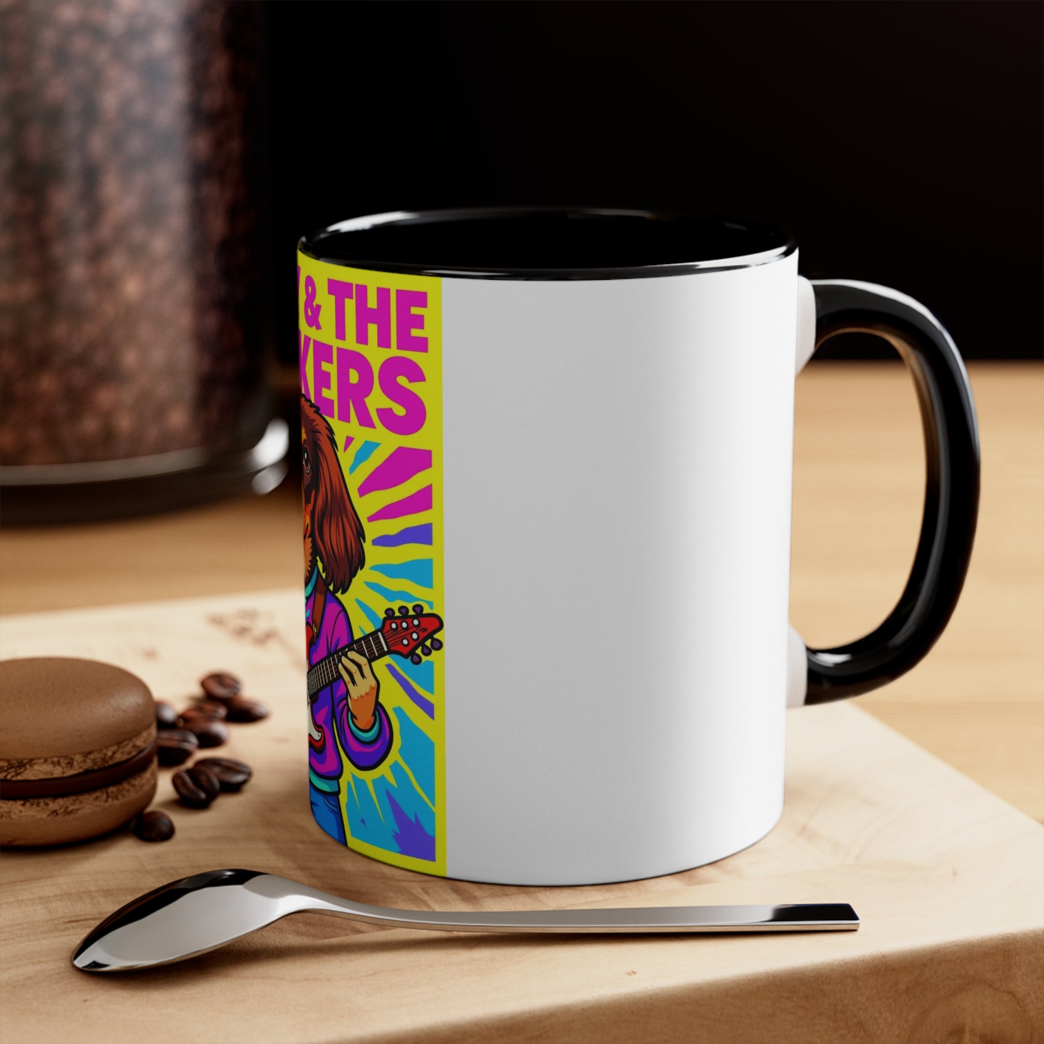 Dachshund Rock and Roll Mug - 'Daisy & The Barkers'