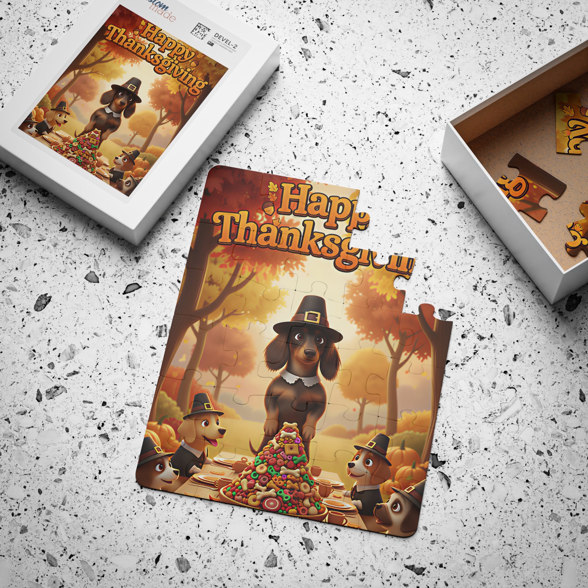 Thanksgiving Kids' Puzzle - 30-Piece Fun Family Game