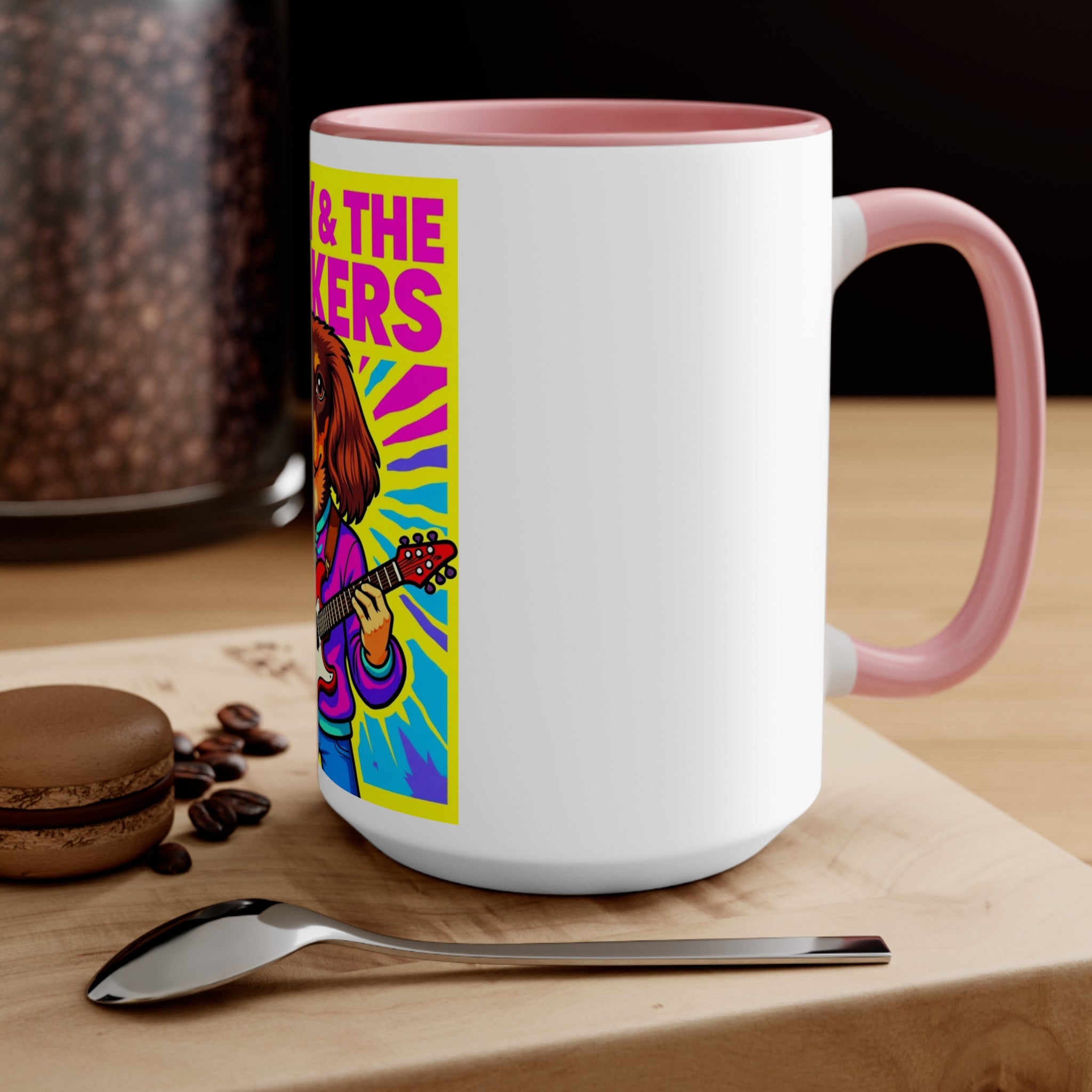 Dachshund Rock and Roll Mug - 'Daisy & The Barkers'