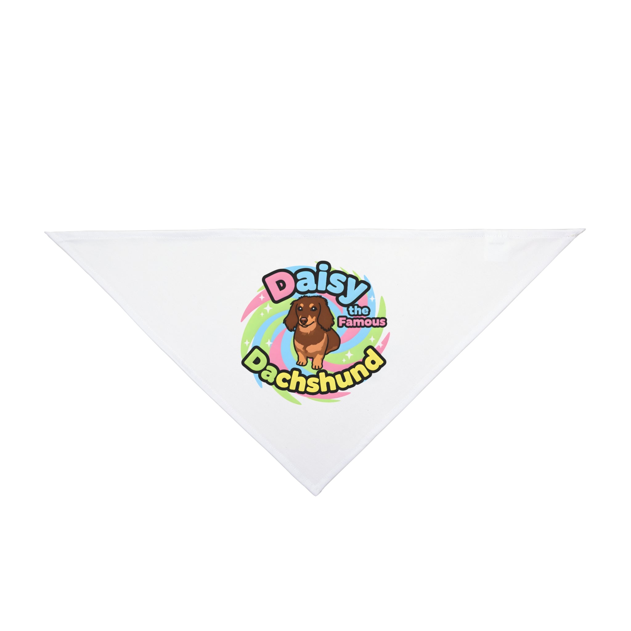 Pet Bandana of TikTok Star- 'Daisy the Famous Dachshund"