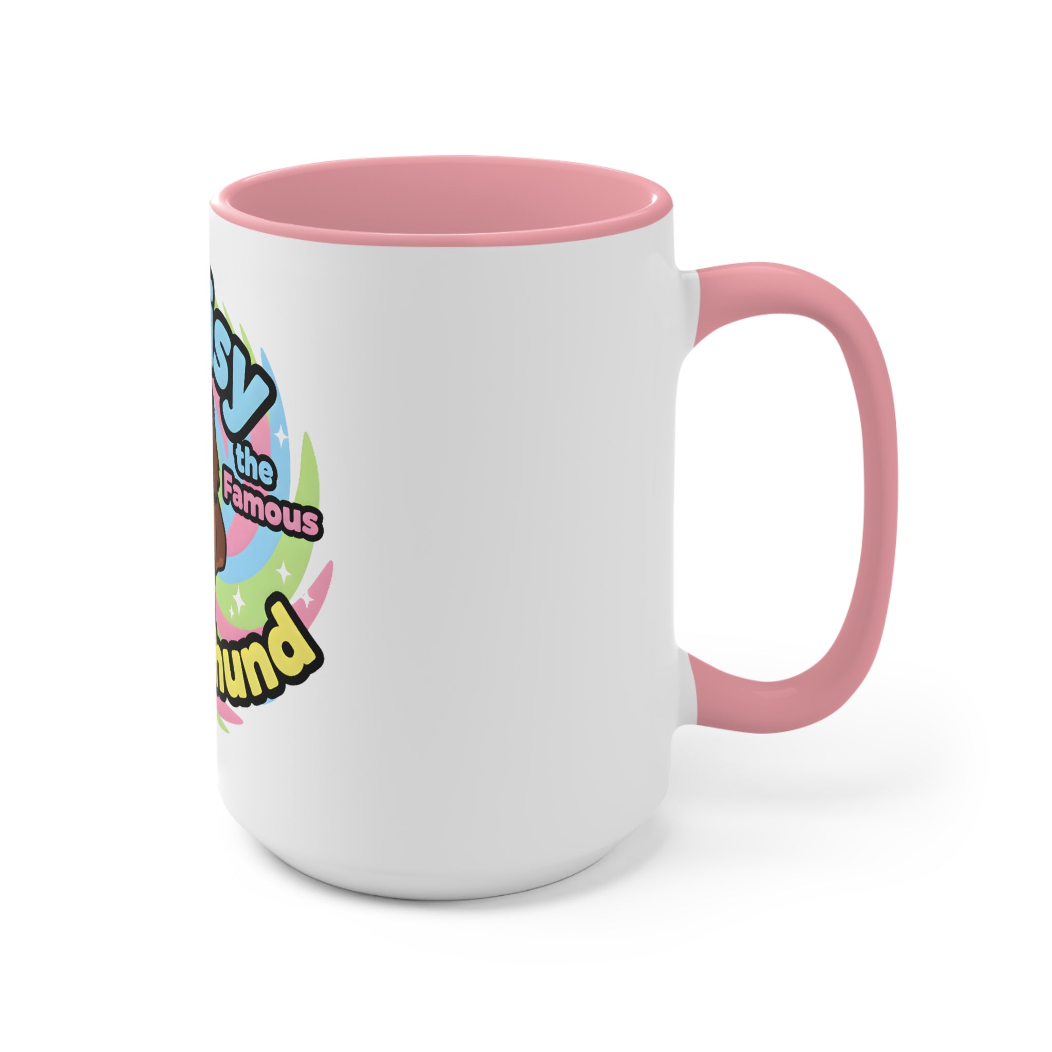 Daisy the Famous Dachshund Accent Mug - Colorful Pet Lover Gift