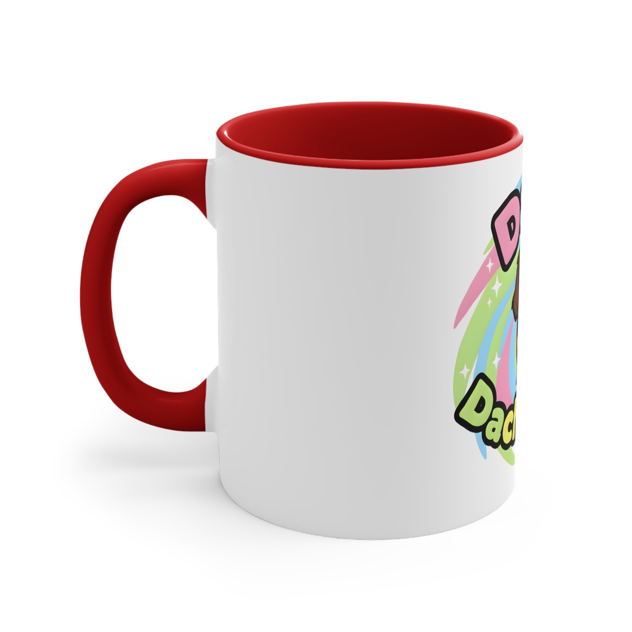 Daisy the Famous Dachshund Accent Mug - Colorful Pet Lover Gift