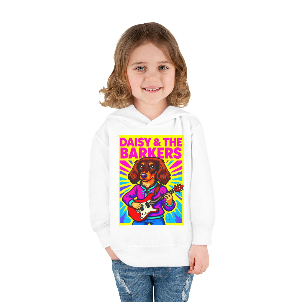 Cool Toddler Fleece Hoodie - "Daisy & The Barkers"