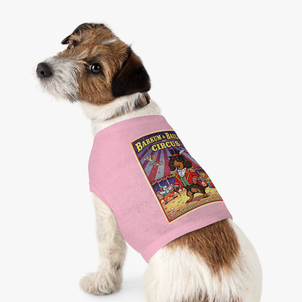 Dachshund Circus-Themed Pet Tank Top – Fun & Stylish Dog Apparel