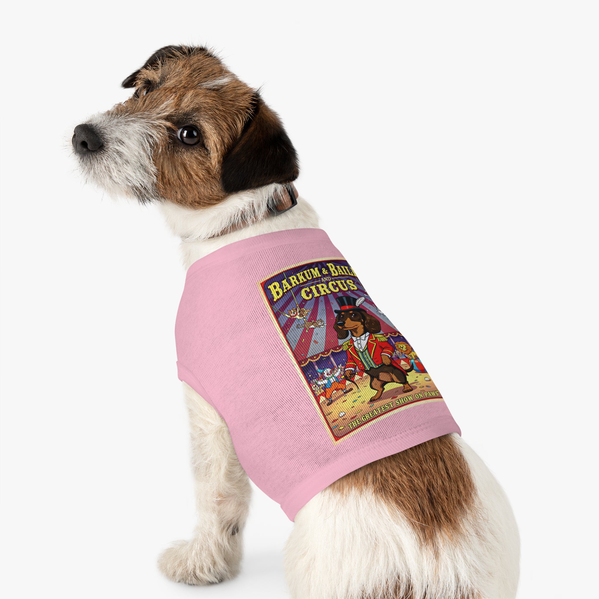 Dachshund Circus-Themed Pet Tank Top – Fun & Stylish Dog Apparel