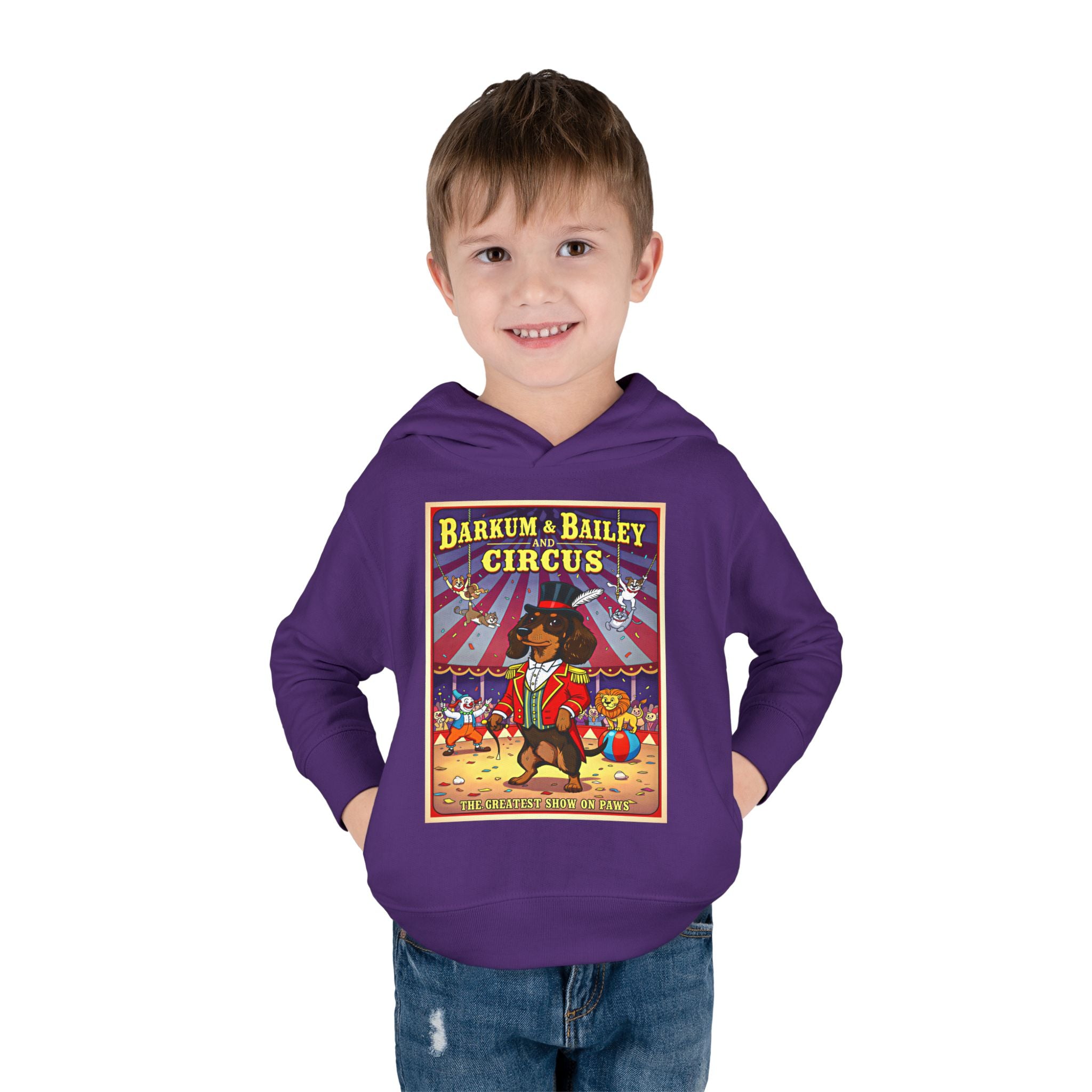 Dachshund - Barkum & Bailey Circus Toddler Fleece Hoodie