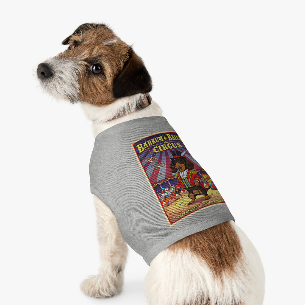 Dachshund Circus-Themed Pet Tank Top – Fun & Stylish Dog Apparel