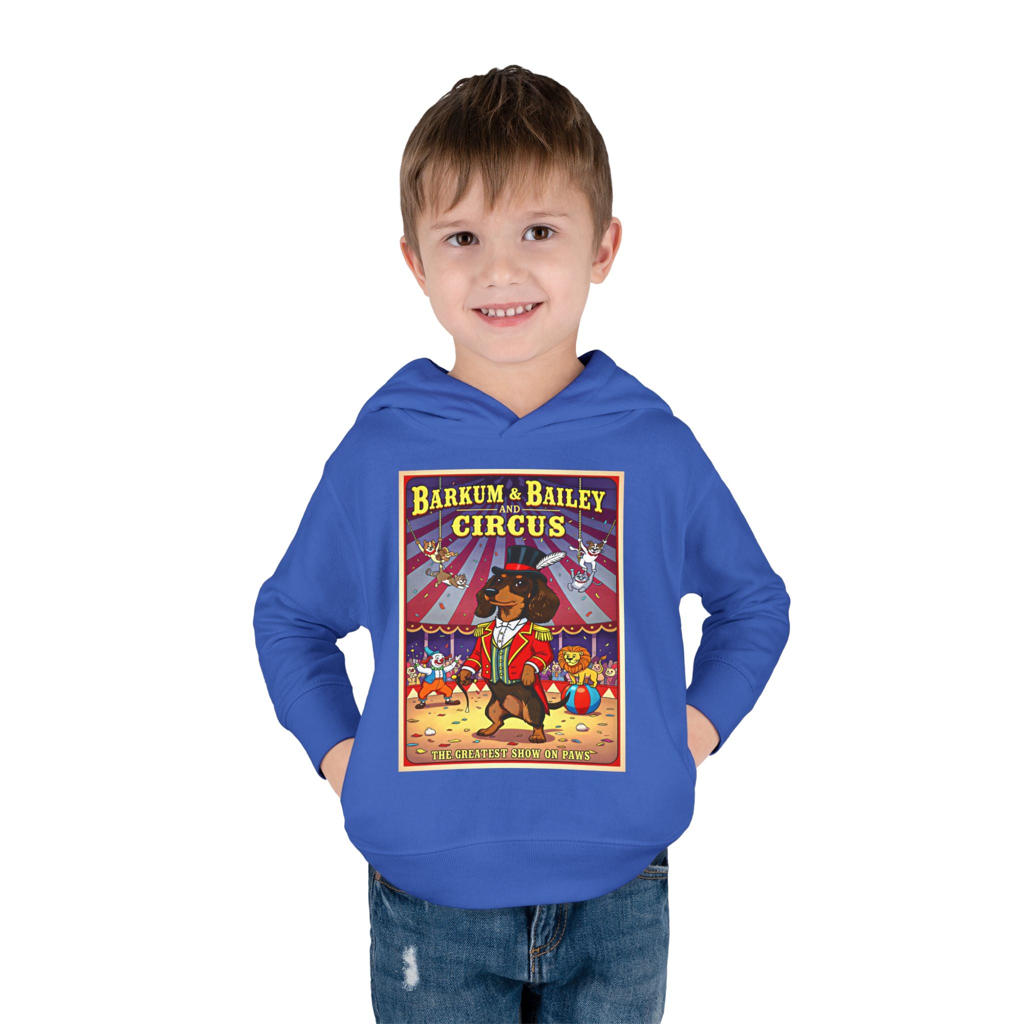 Dachshund - Barkum & Bailey Circus Toddler Fleece Hoodie