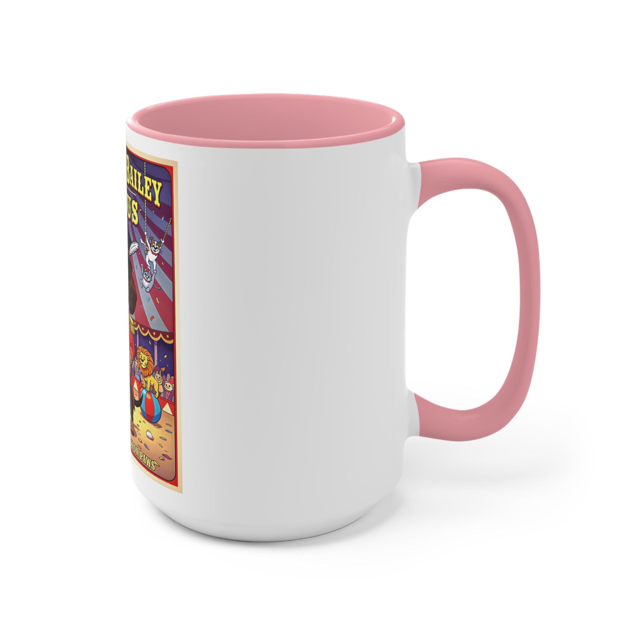 Dachshund Circus-Themed Accent Mug - Barkum & Bailey Show