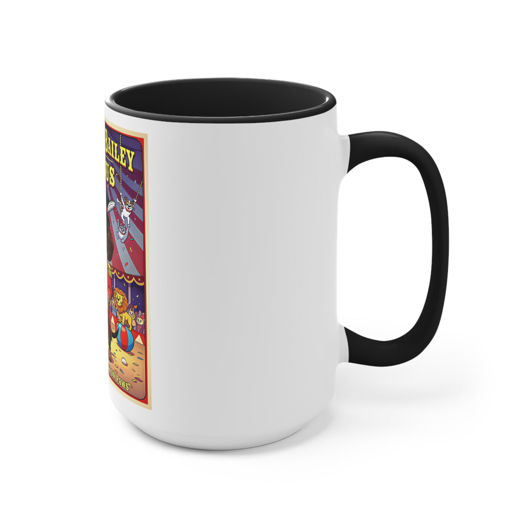 Dachshund Circus-Themed Accent Mug - Barkum & Bailey Show