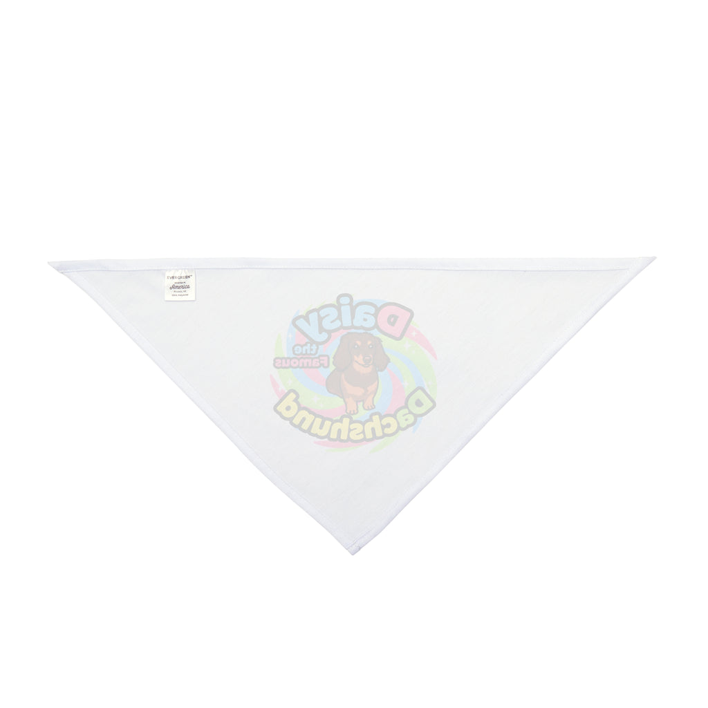 Pet Bandana of TikTok Star- 'Daisy the Famous Dachshund"