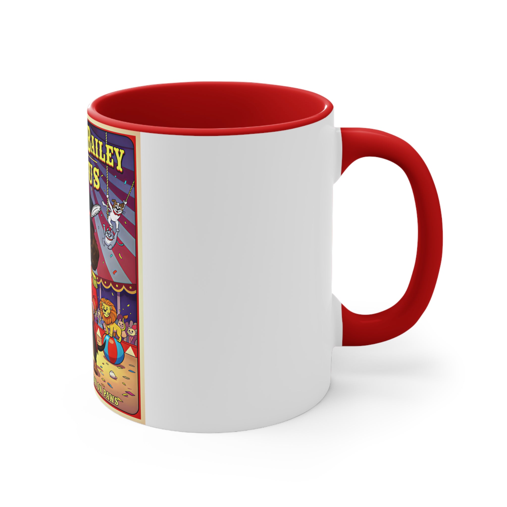 Dachshund Circus-Themed Accent Mug - Barkum & Bailey Show