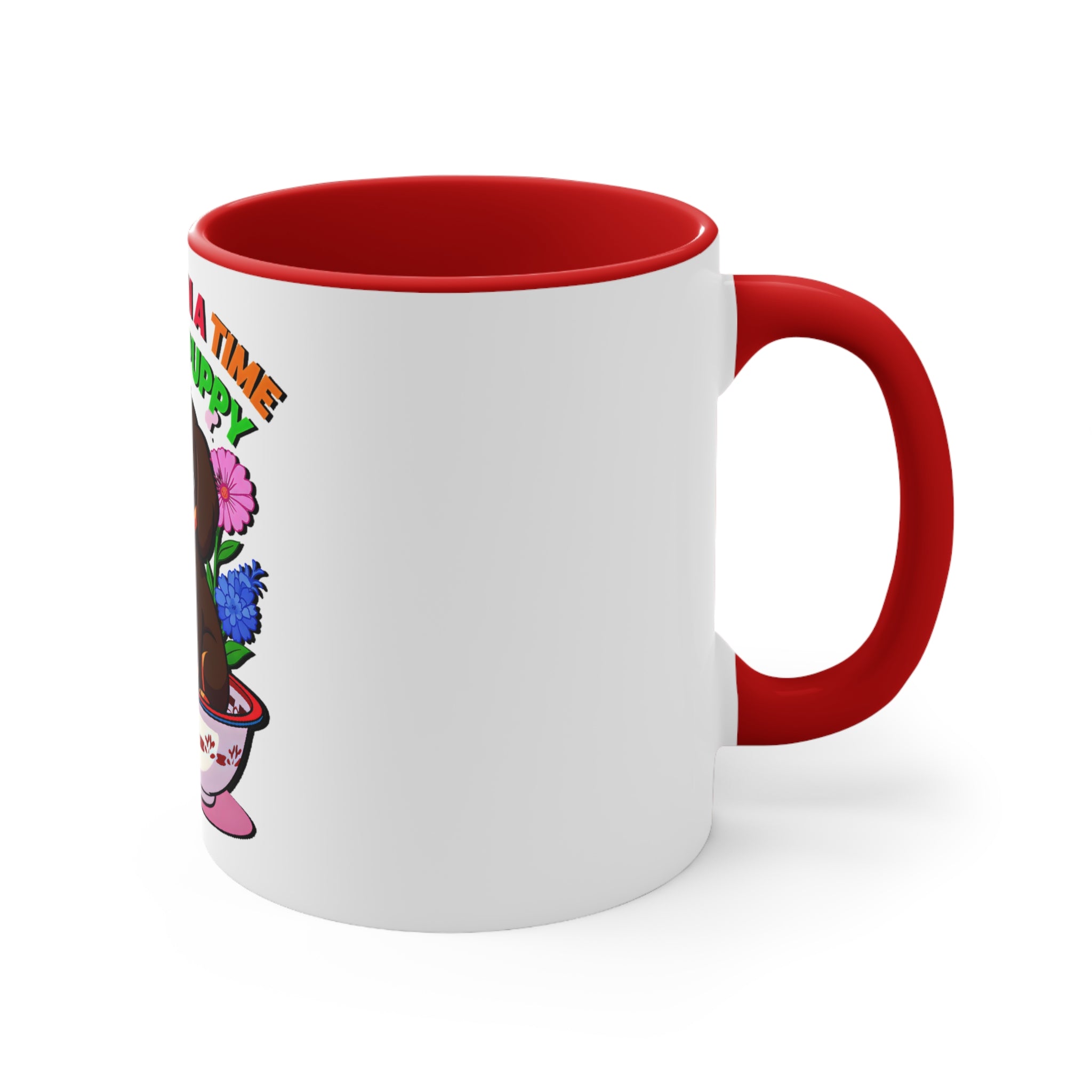 Whimsical Puppy Accent Mug - 'Once Upon a Time I Was a Puppy'