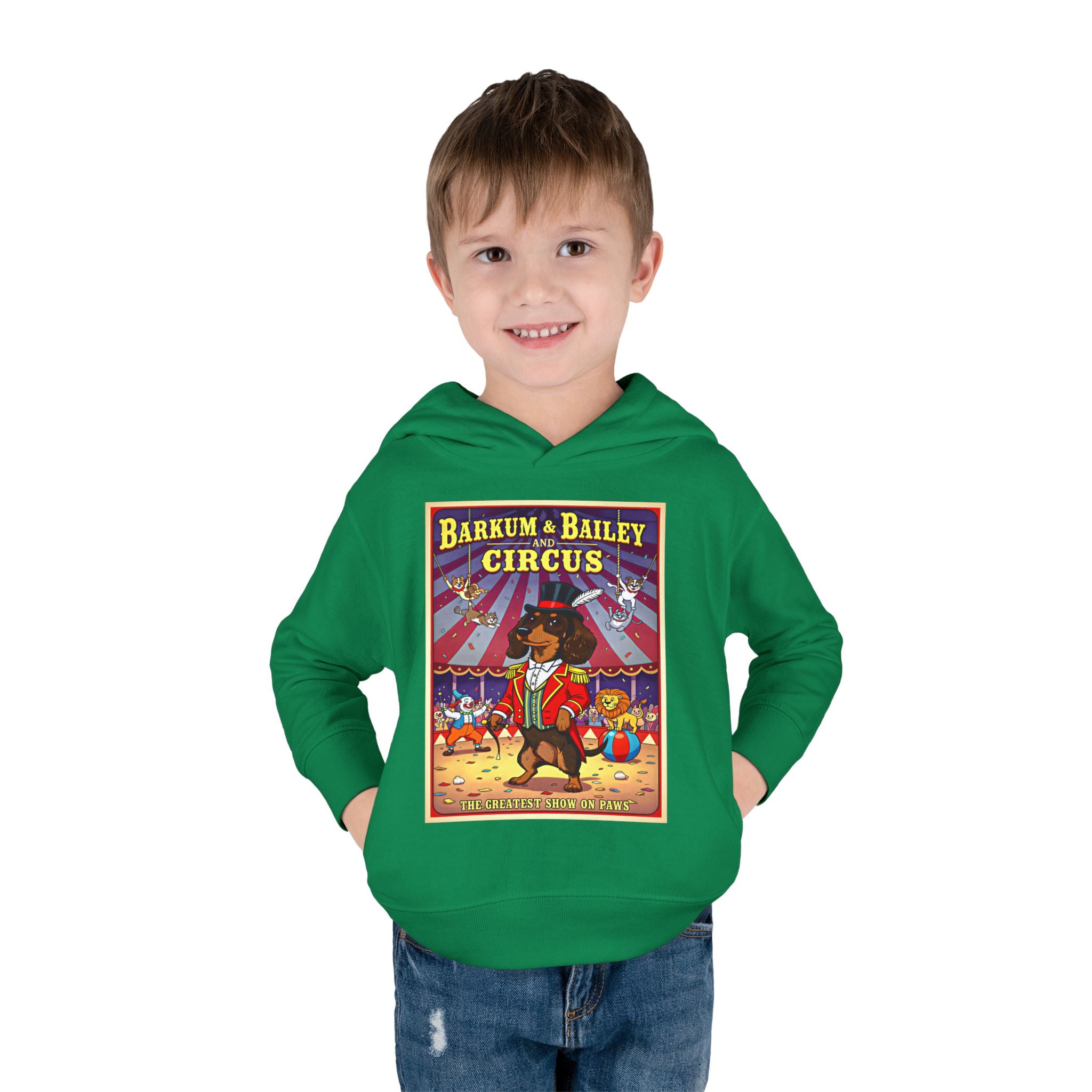 Dachshund - Barkum & Bailey Circus Toddler Fleece Hoodie