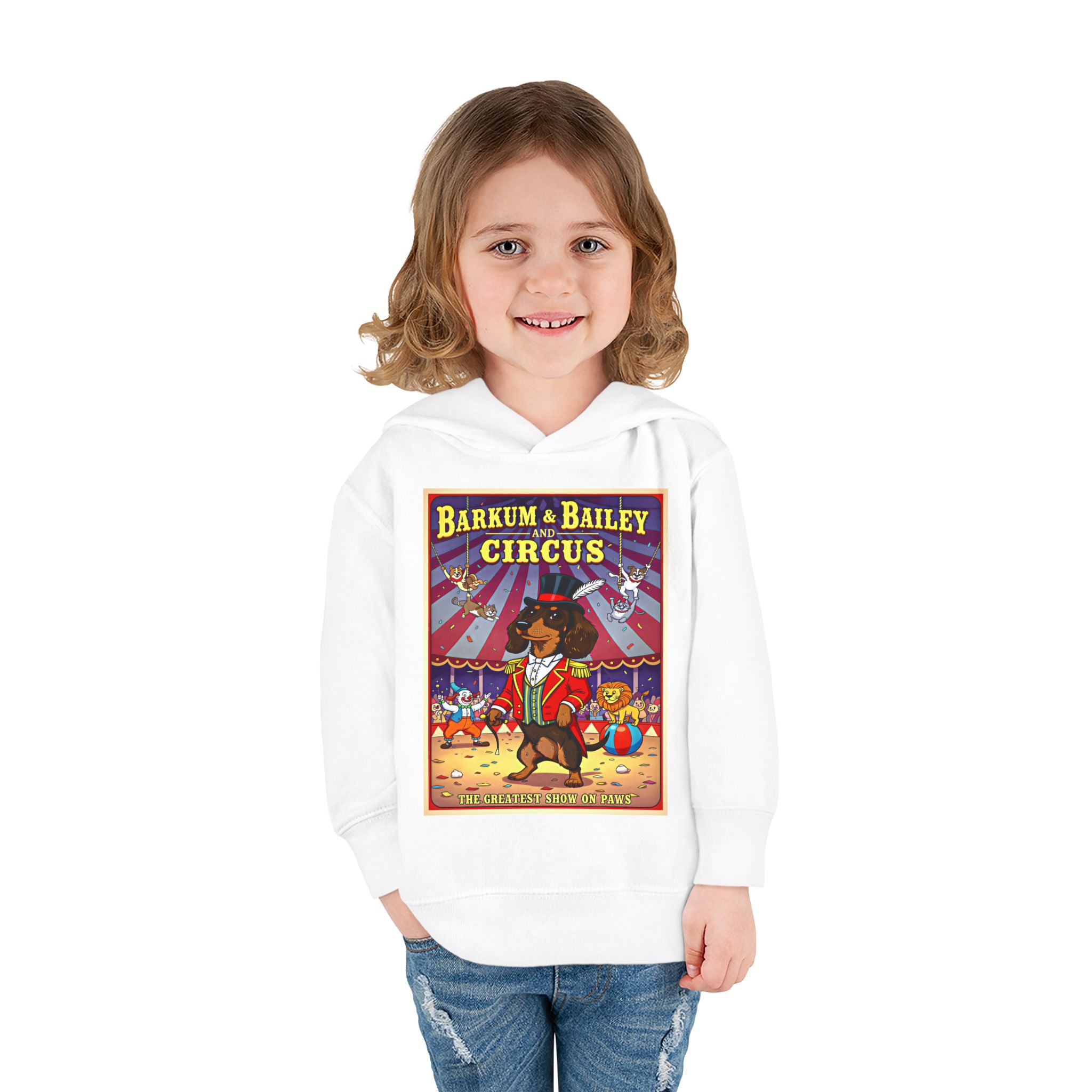 Dachshund - Barkum & Bailey Circus Toddler Fleece Hoodie