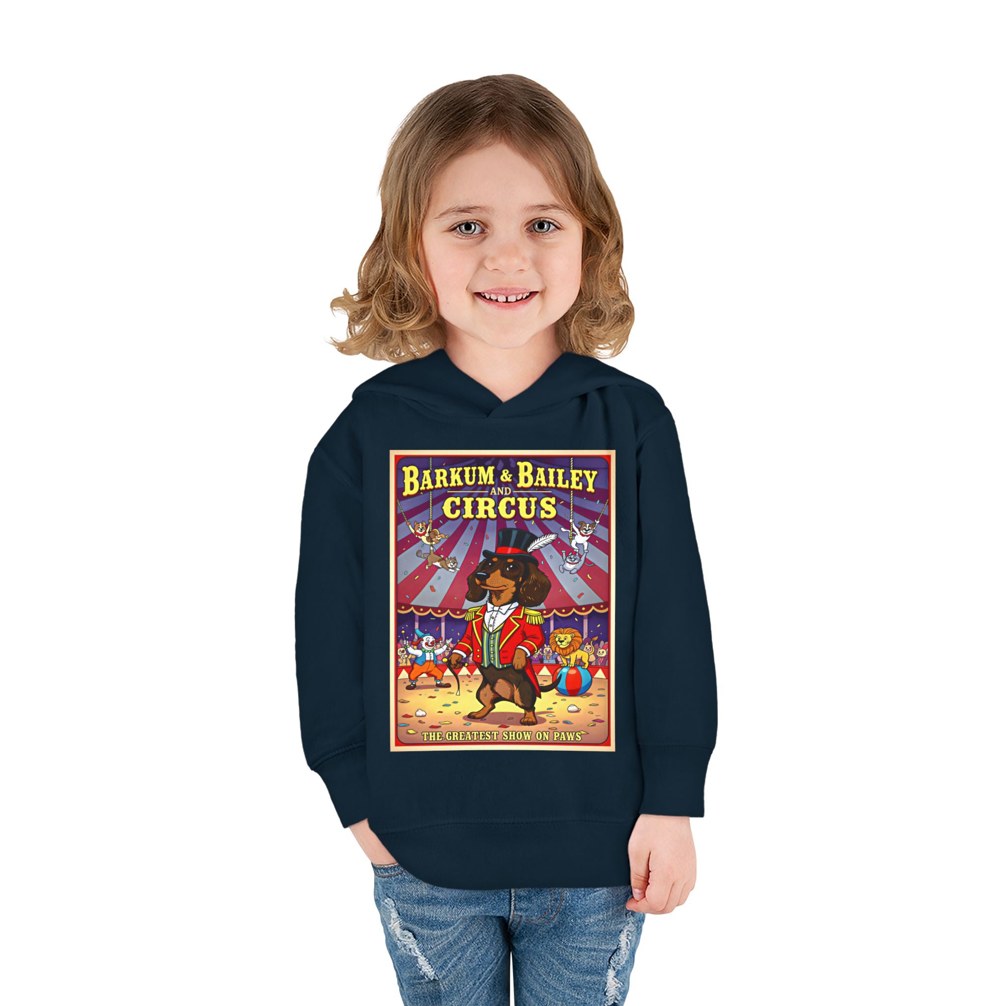 Dachshund - Barkum & Bailey Circus Toddler Fleece Hoodie