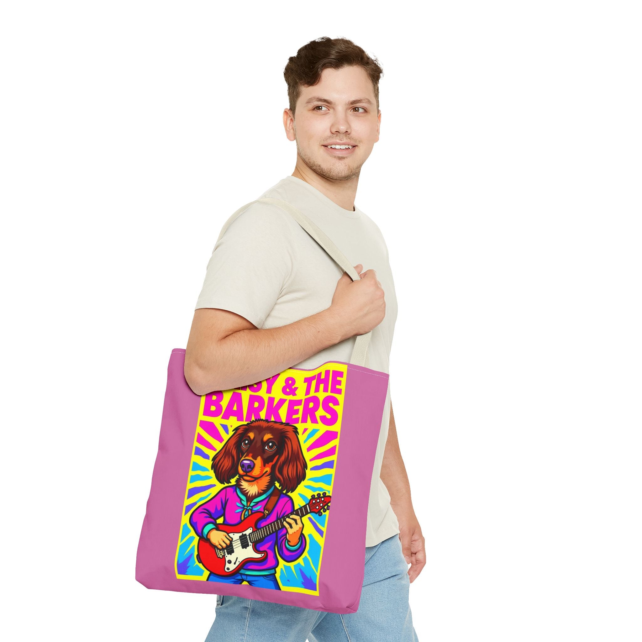 Vibrant Music-Themed Tote Bag | Fun Design for Animal Lovers & Musicians