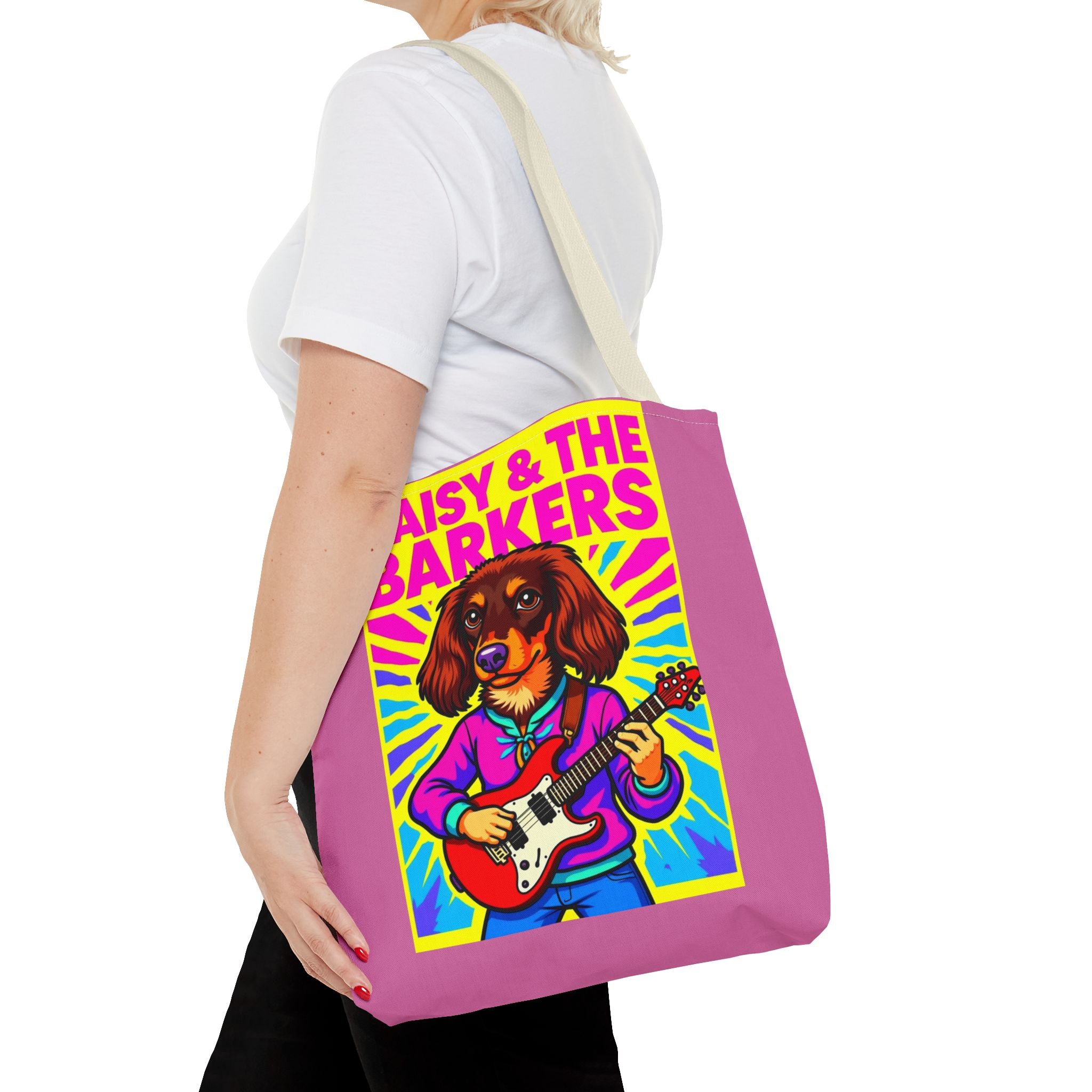 Vibrant Music-Themed Tote Bag | Fun Design for Animal Lovers & Musicians