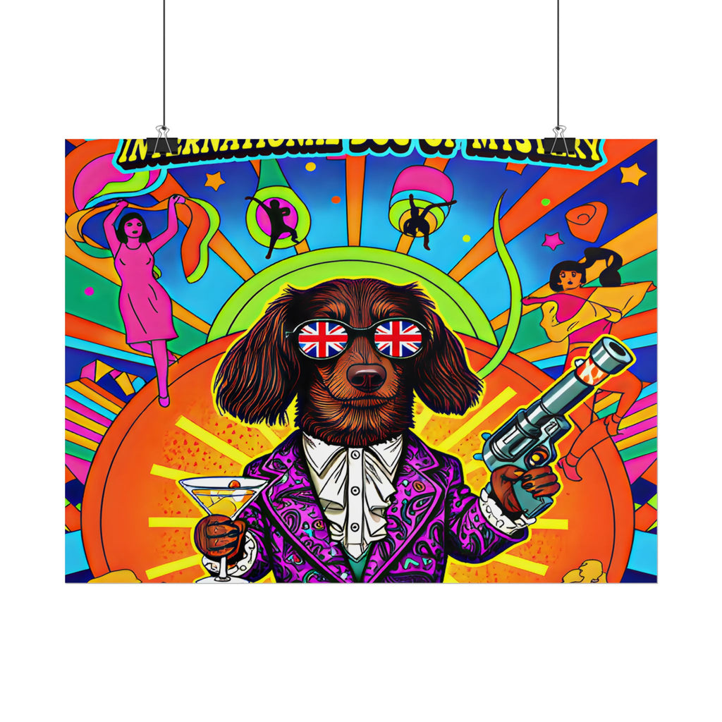 Daisy Paws Retro Dog Mystery Poster