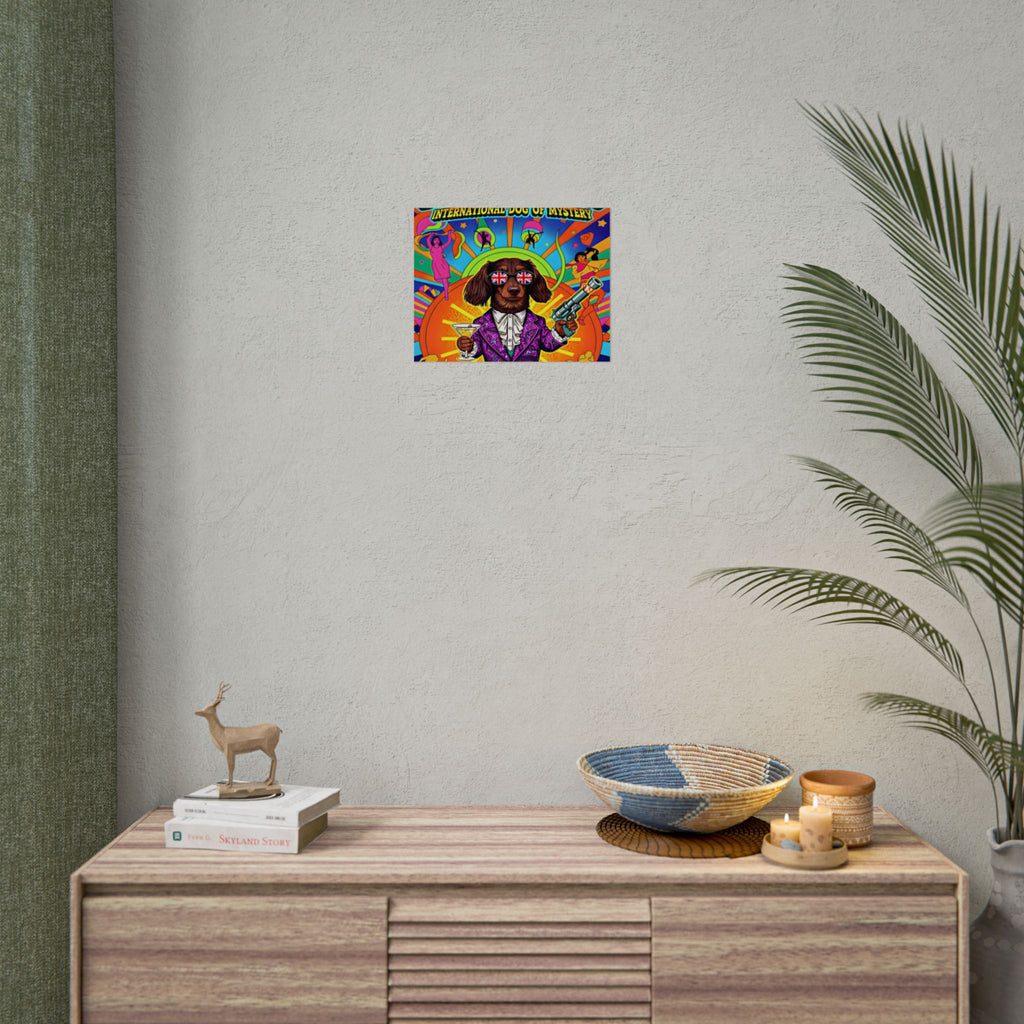 Daisy Paws Retro Dog Mystery Poster