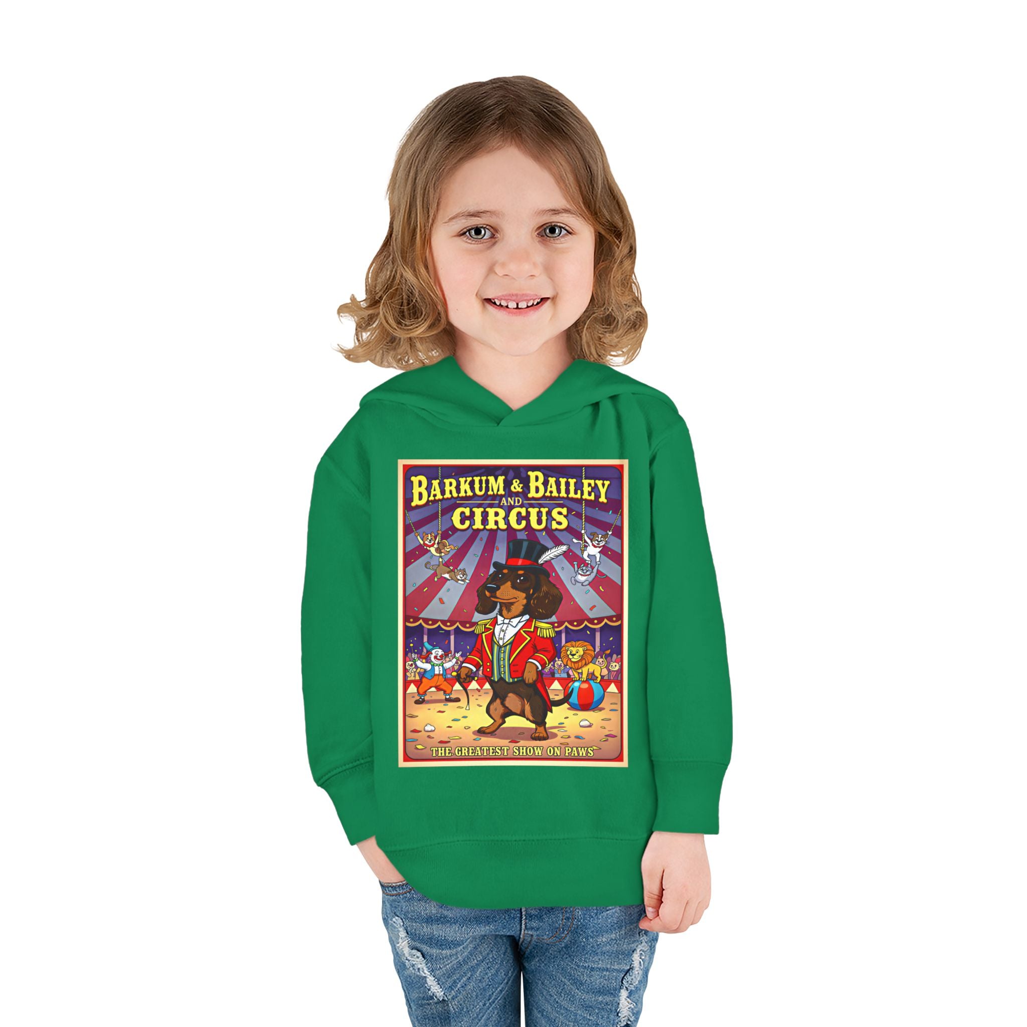Dachshund - Barkum & Bailey Circus Toddler Fleece Hoodie