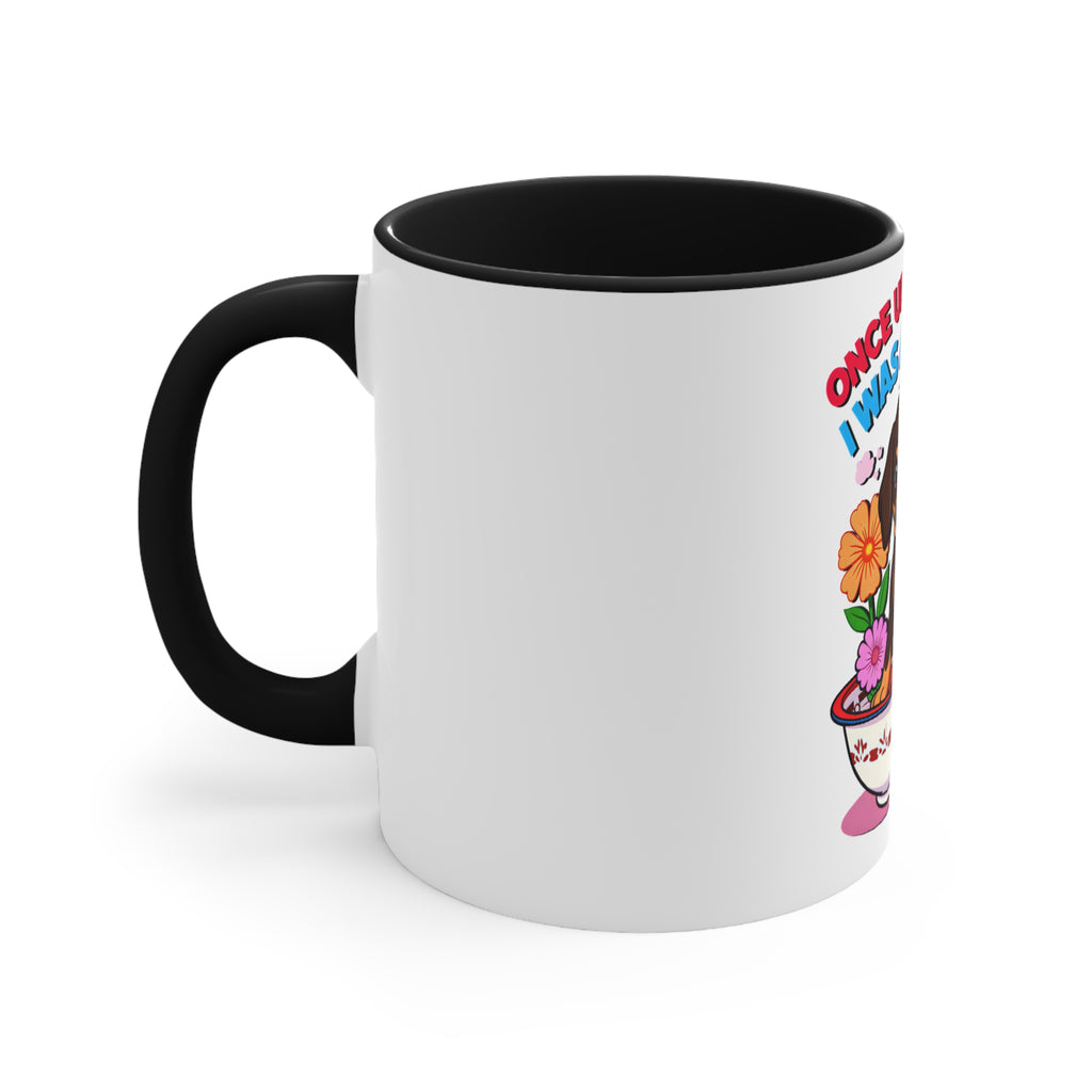 Whimsical Puppy Accent Mug - 'Once Upon a Time I Was a Puppy'
