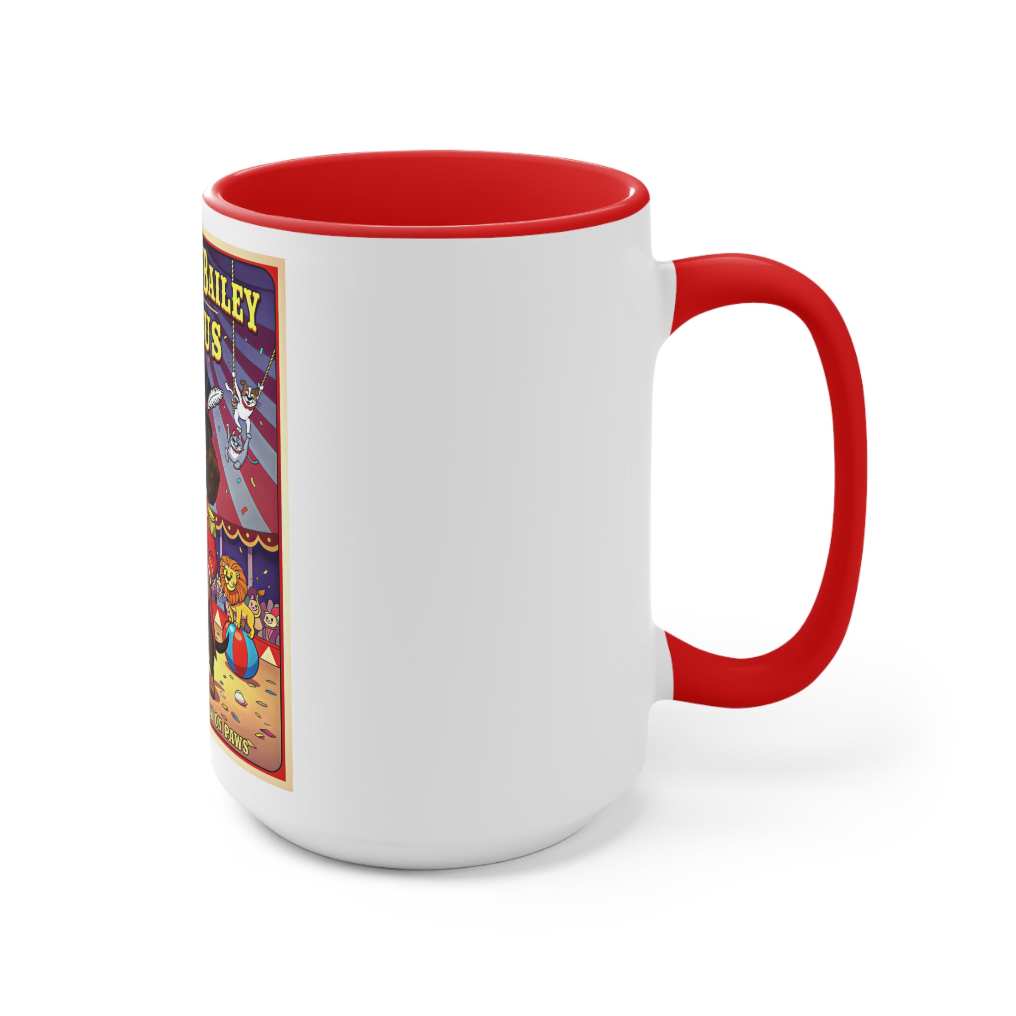Dachshund Circus-Themed Accent Mug - Barkum & Bailey Show