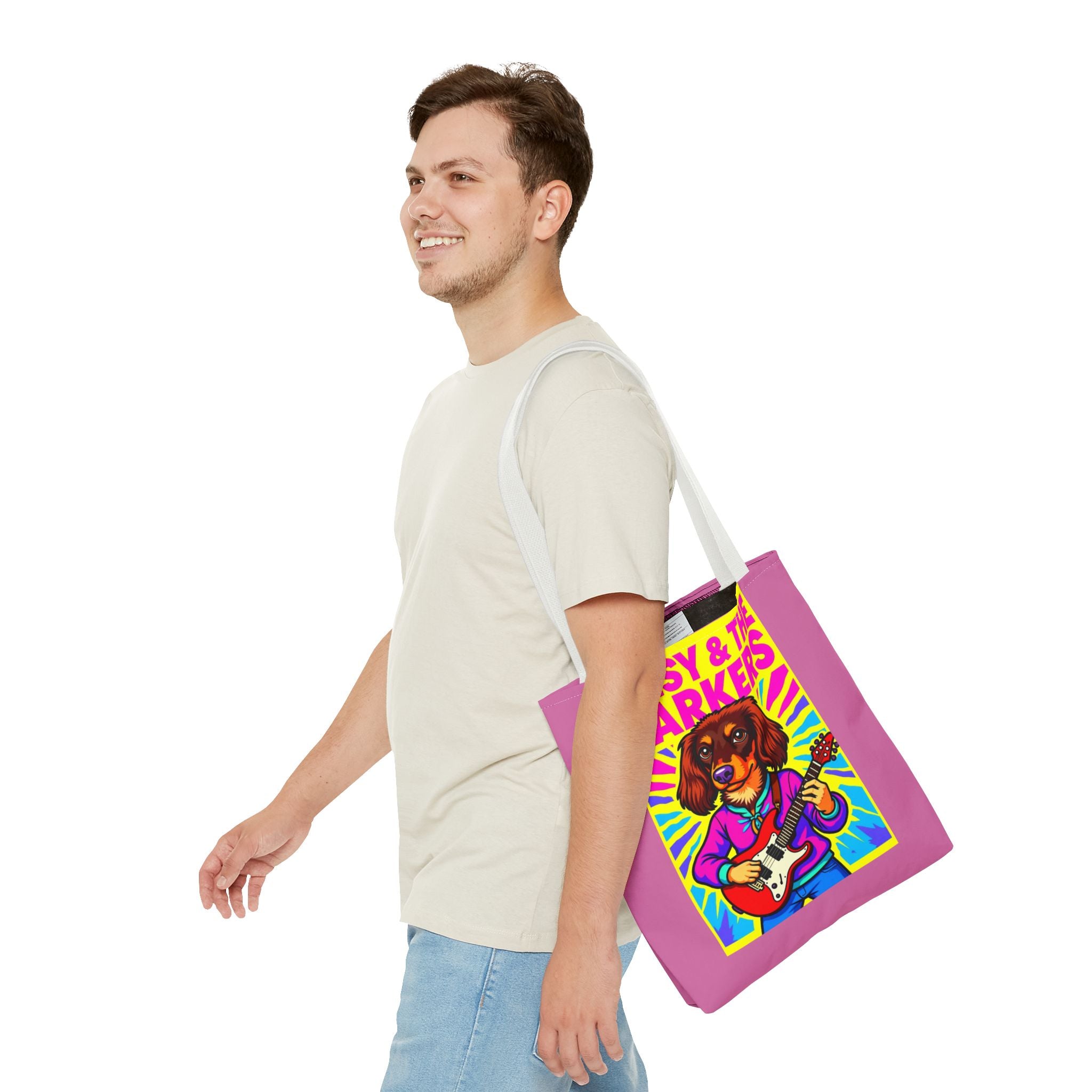 Vibrant Music-Themed Tote Bag | Fun Design for Animal Lovers & Musicians