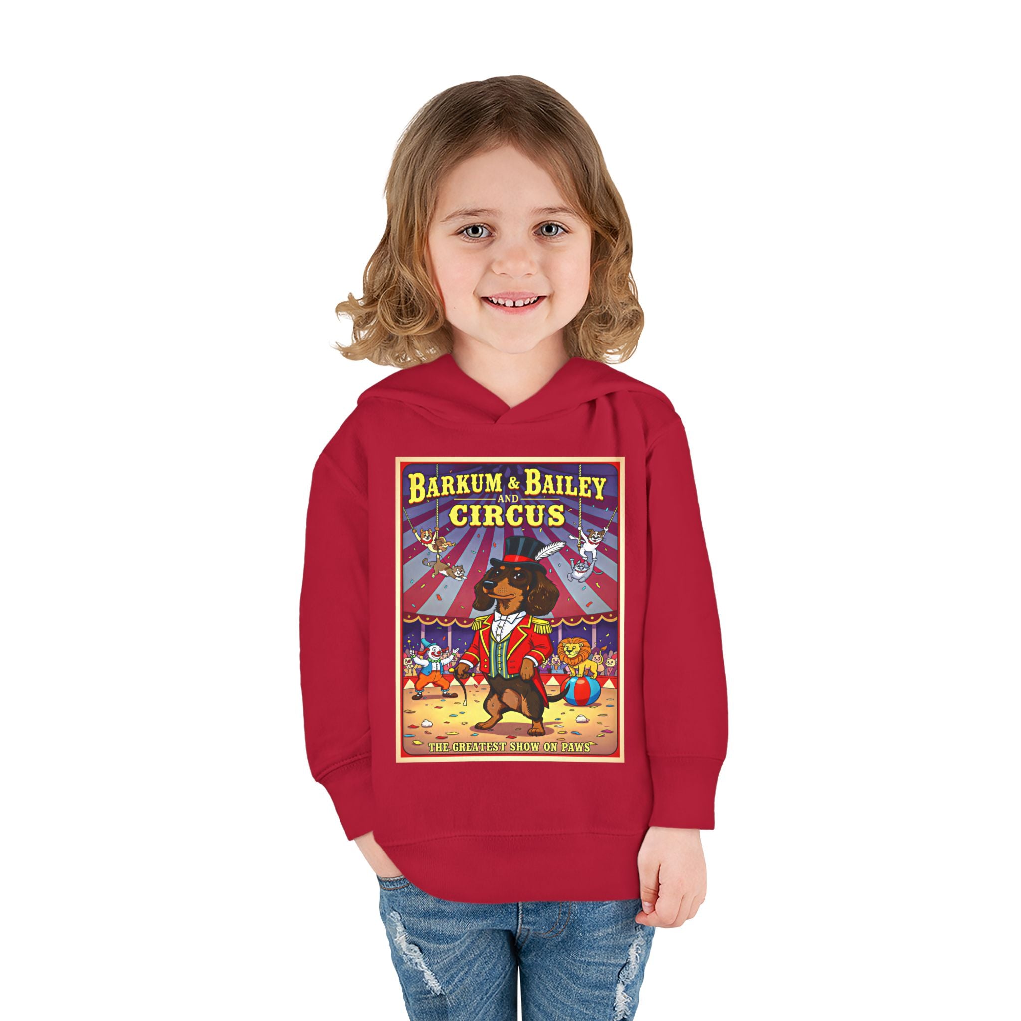 Dachshund - Barkum & Bailey Circus Toddler Fleece Hoodie
