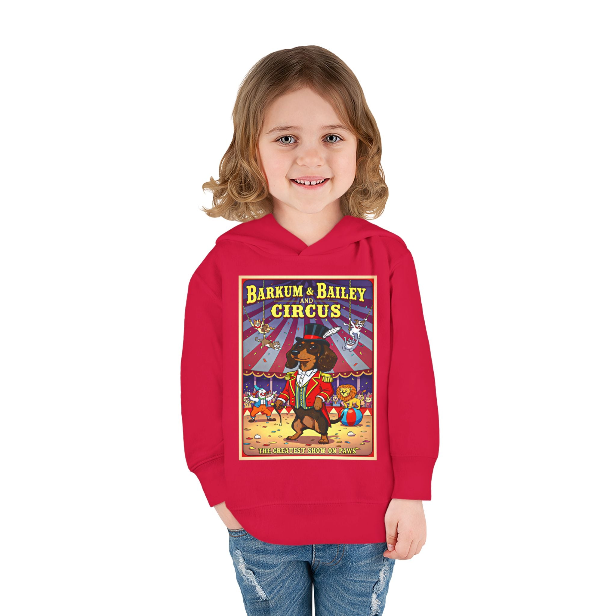 Dachshund - Barkum & Bailey Circus Toddler Fleece Hoodie