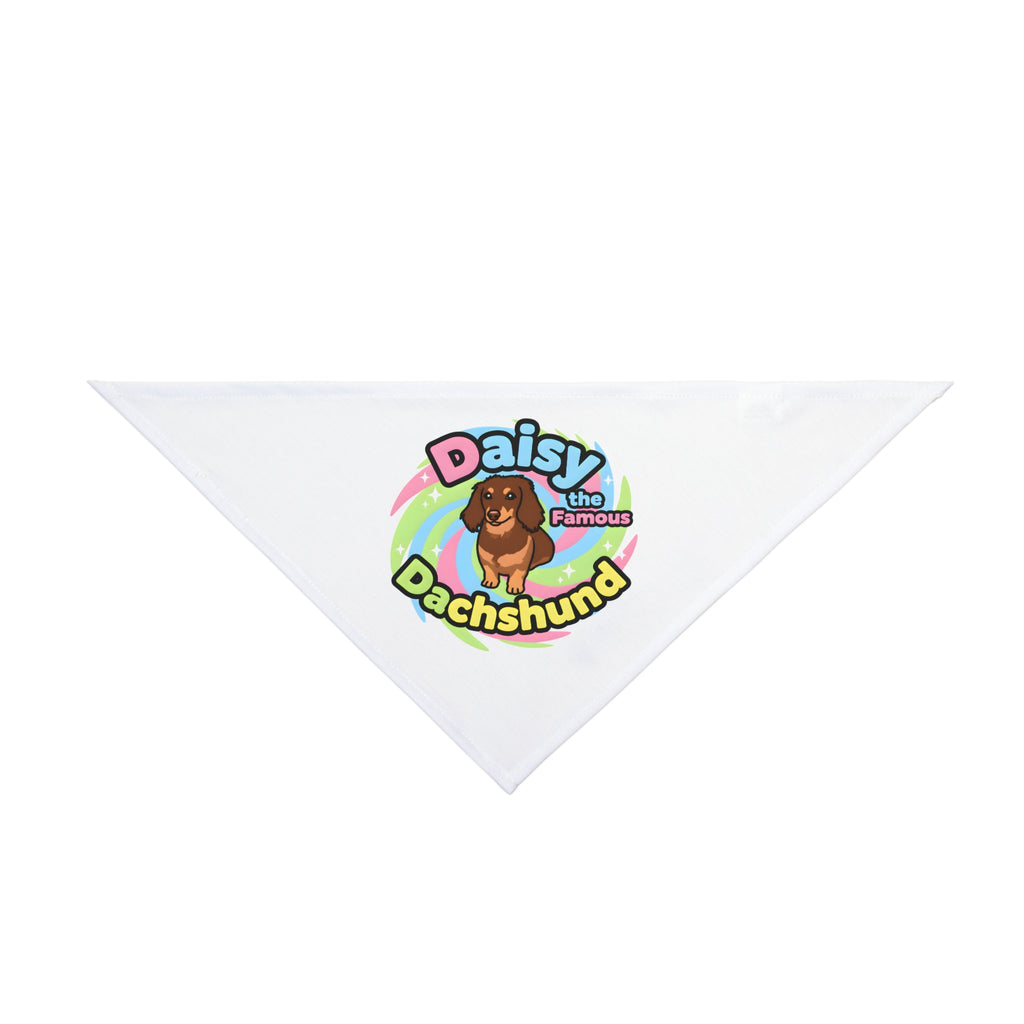 Pet Bandana of TikTok Star- 'Daisy the Famous Dachshund"